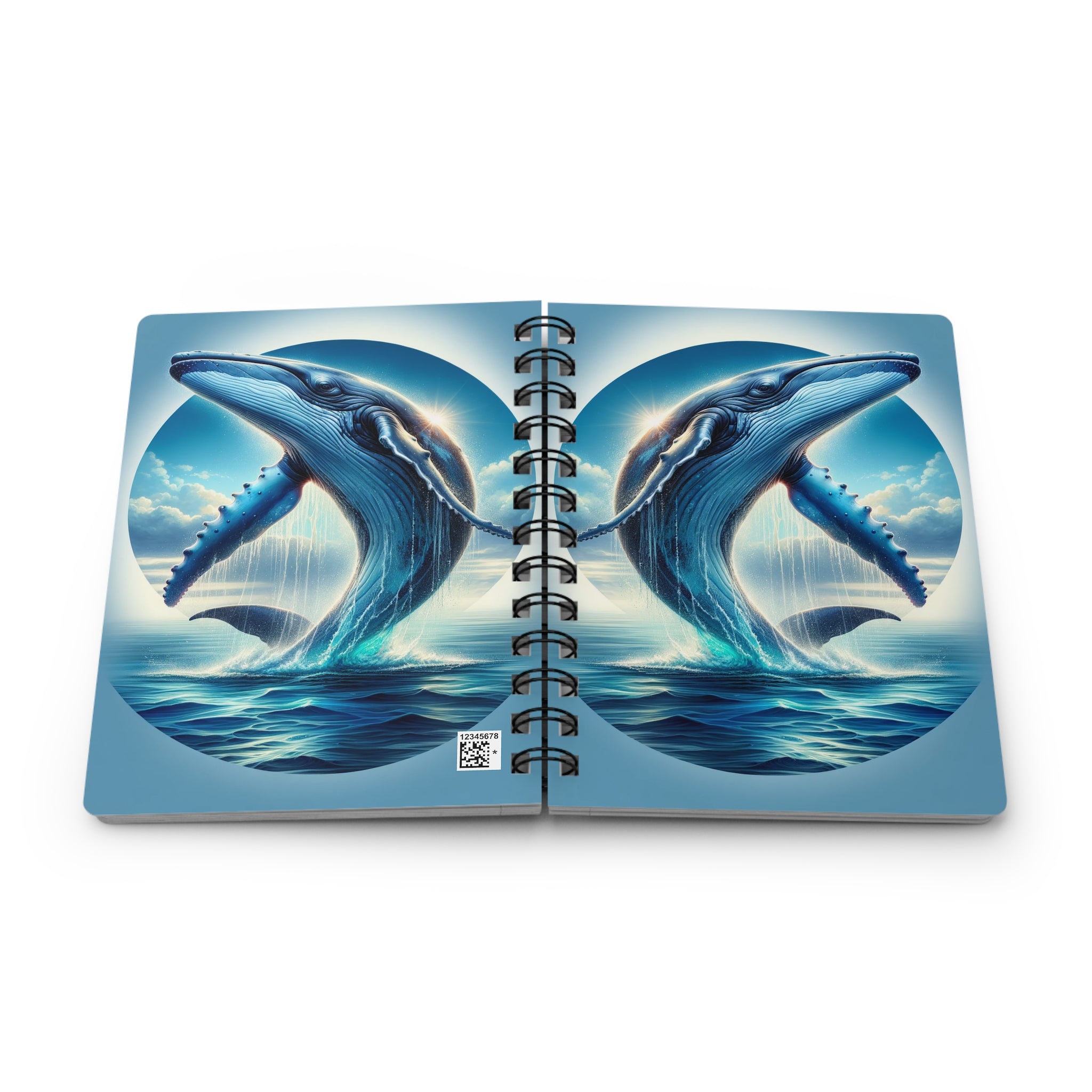 Whale 2 - Spiral Notebook