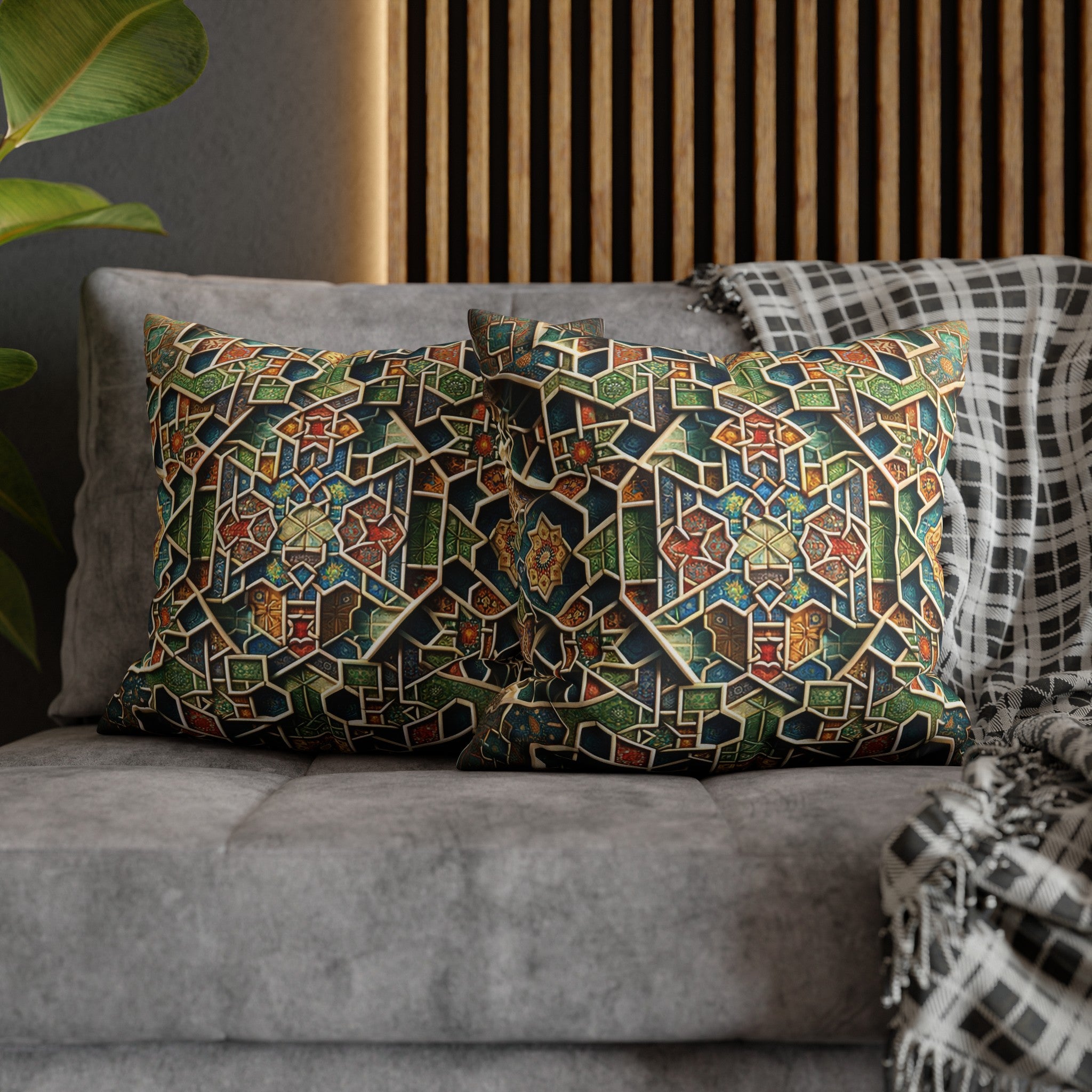 Persian Art (2) - Suede Square Pillowcase