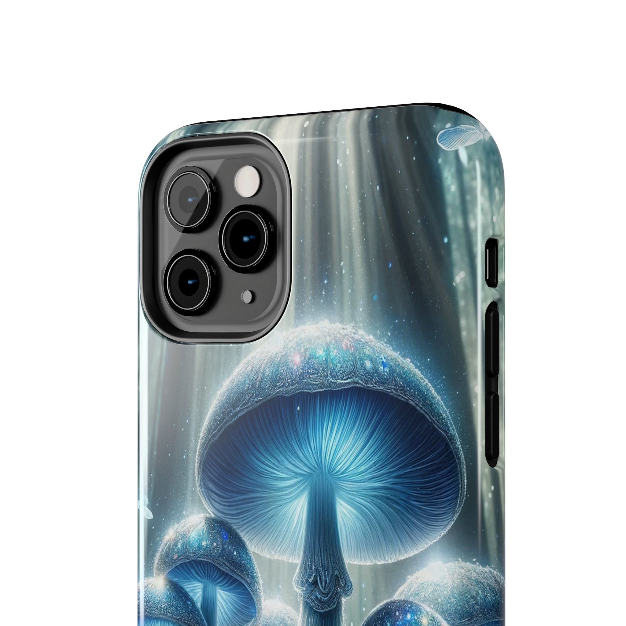 Light blue mushrooms - Tough Phone Case