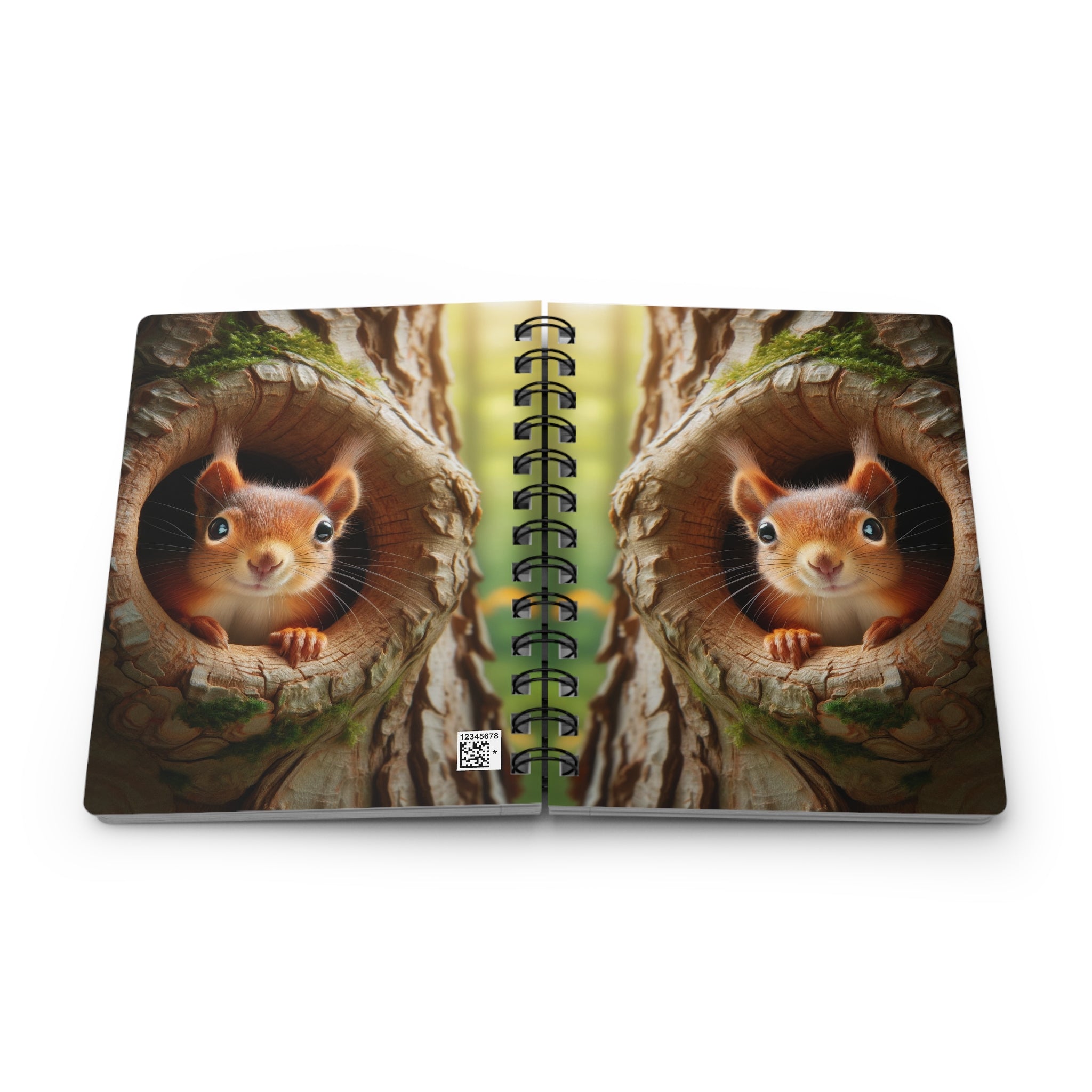 A curious squirrel - Spiral Notebook