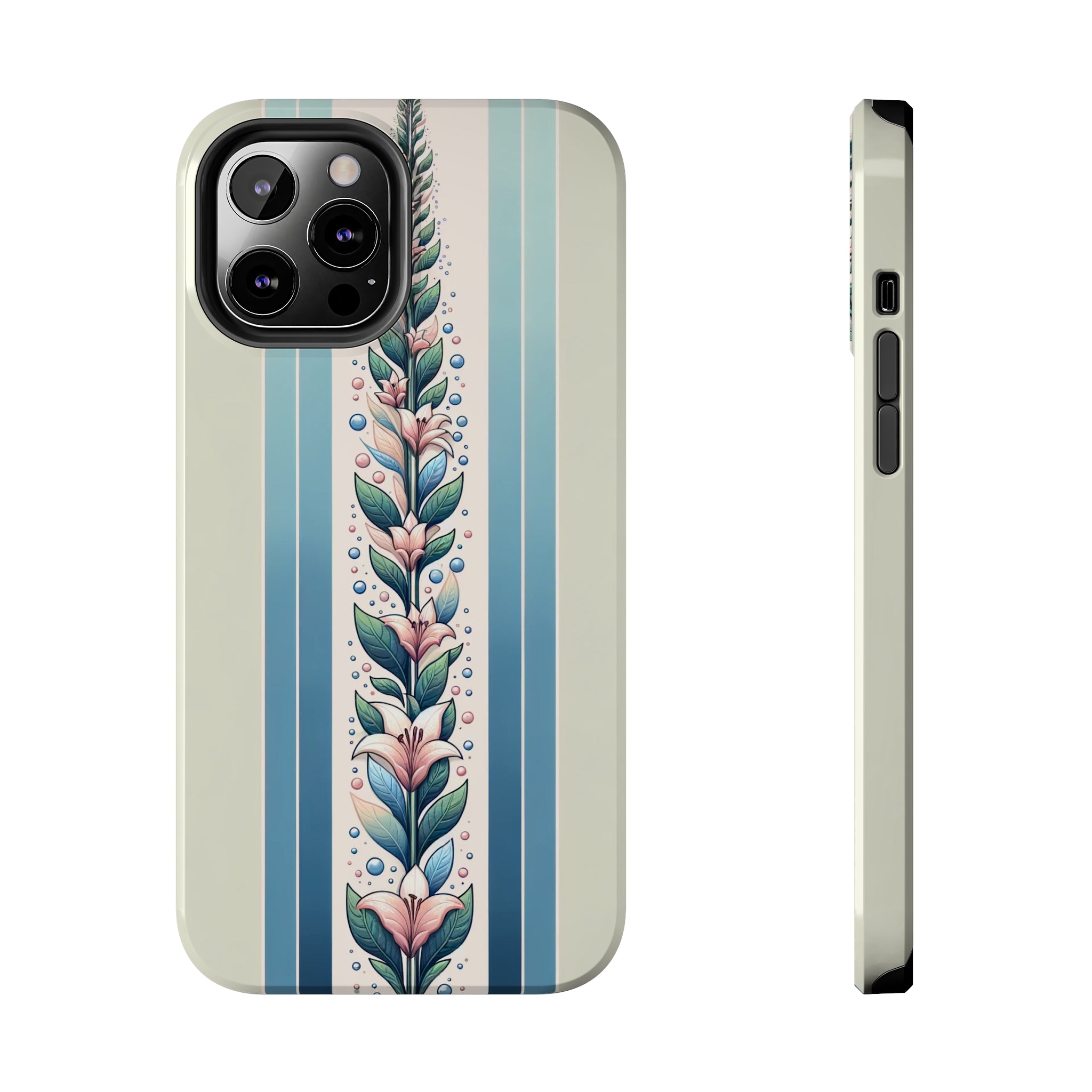 Lilies and leaves - Tough Phone Case