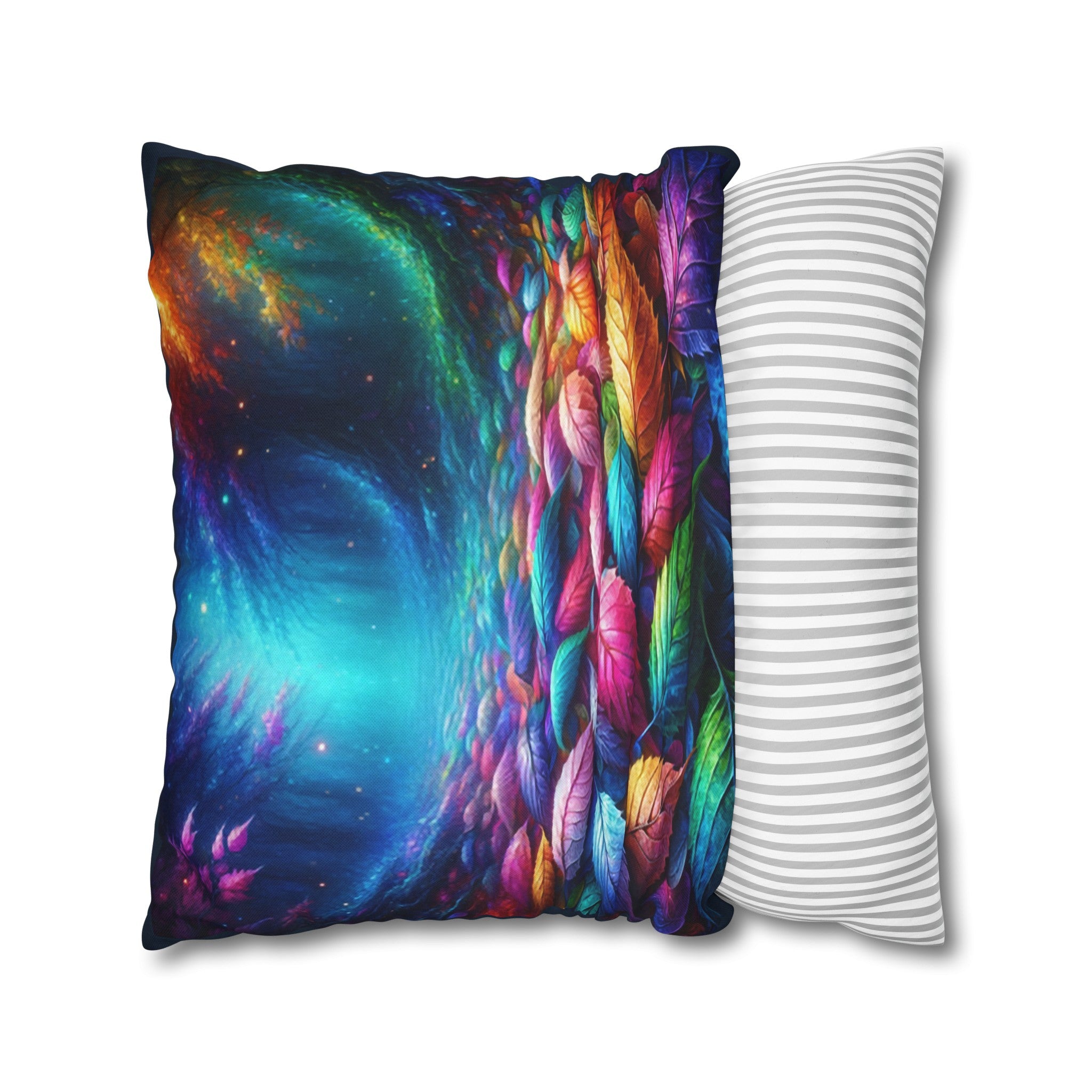 Magical Leaves 1 -  Polyester Square Pillowcase