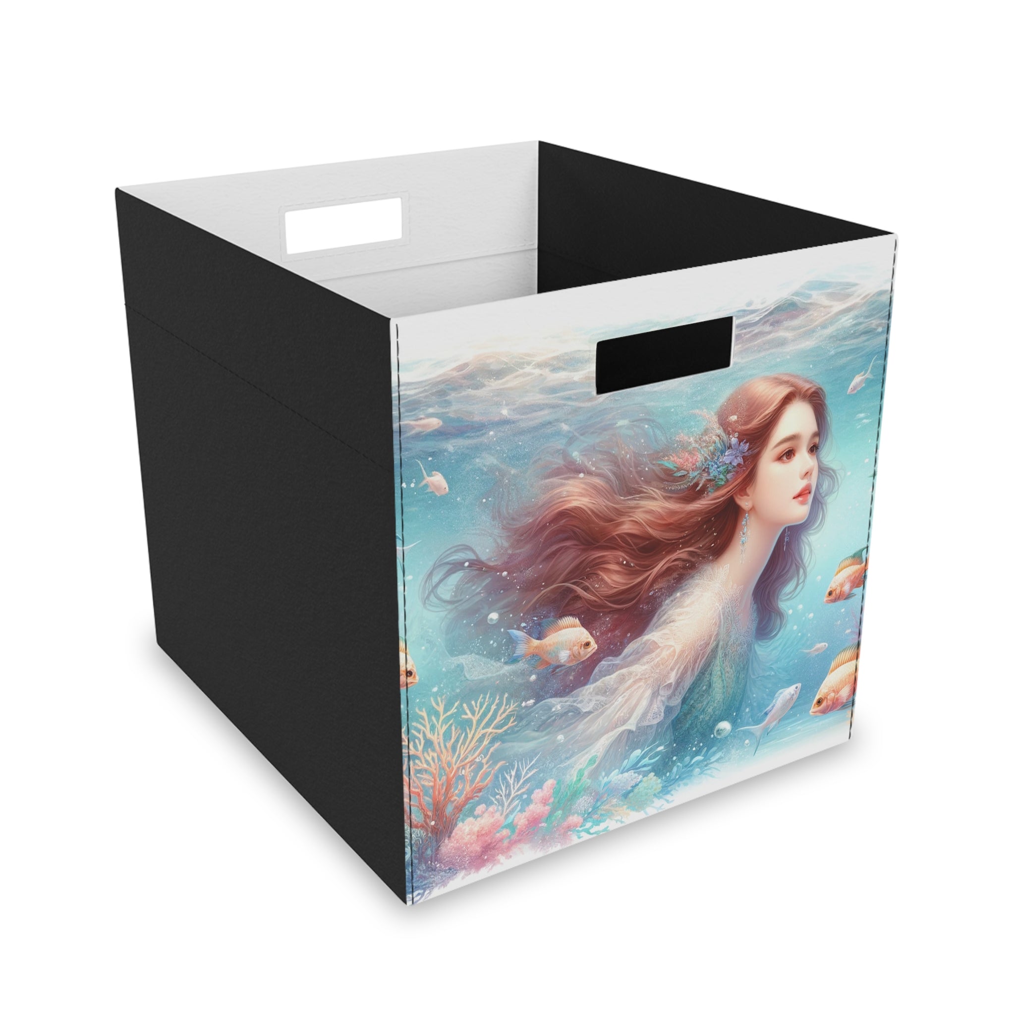 Mermaid with brown hair 1 - Storage Box