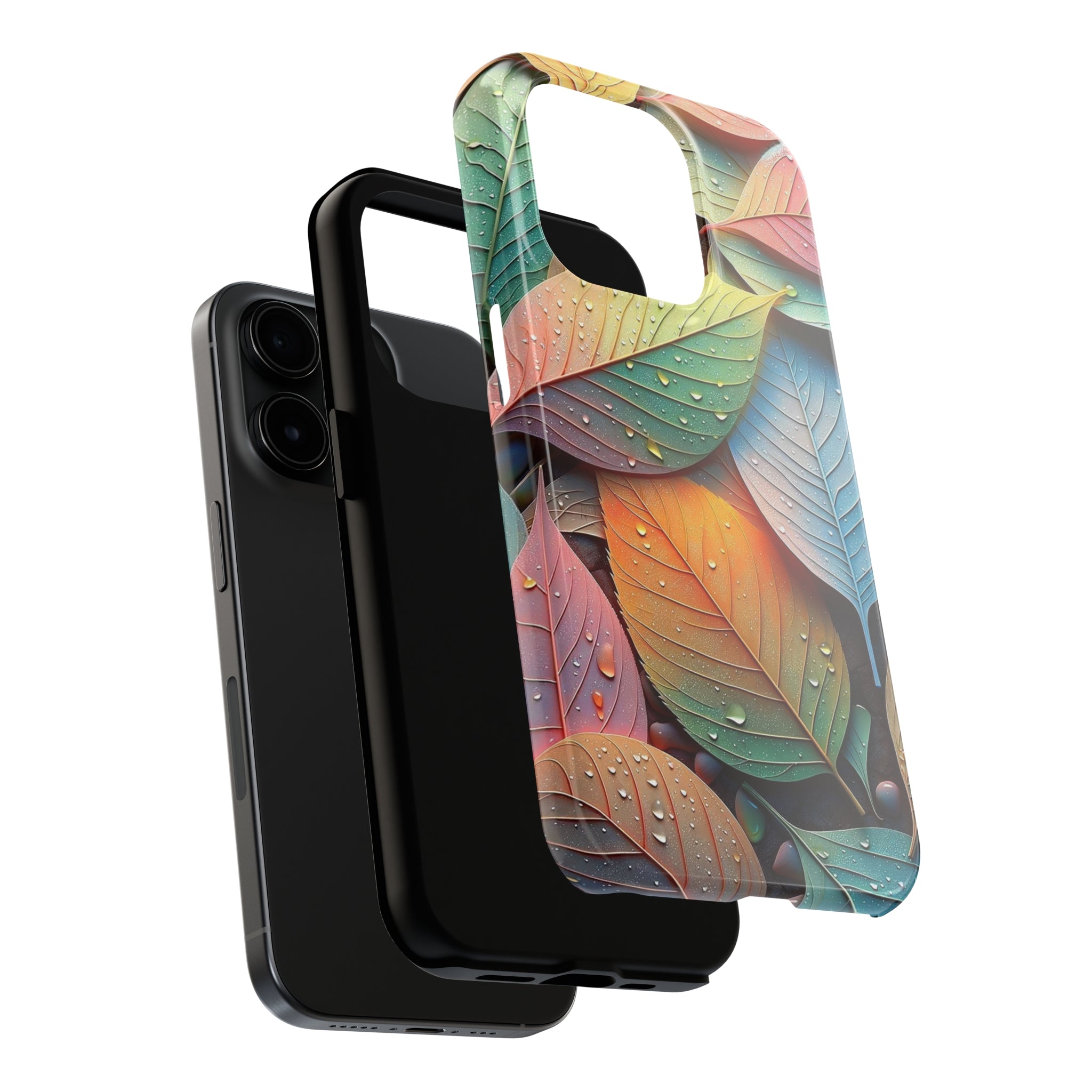 Pastel coloured leaves - Tough Phone Case