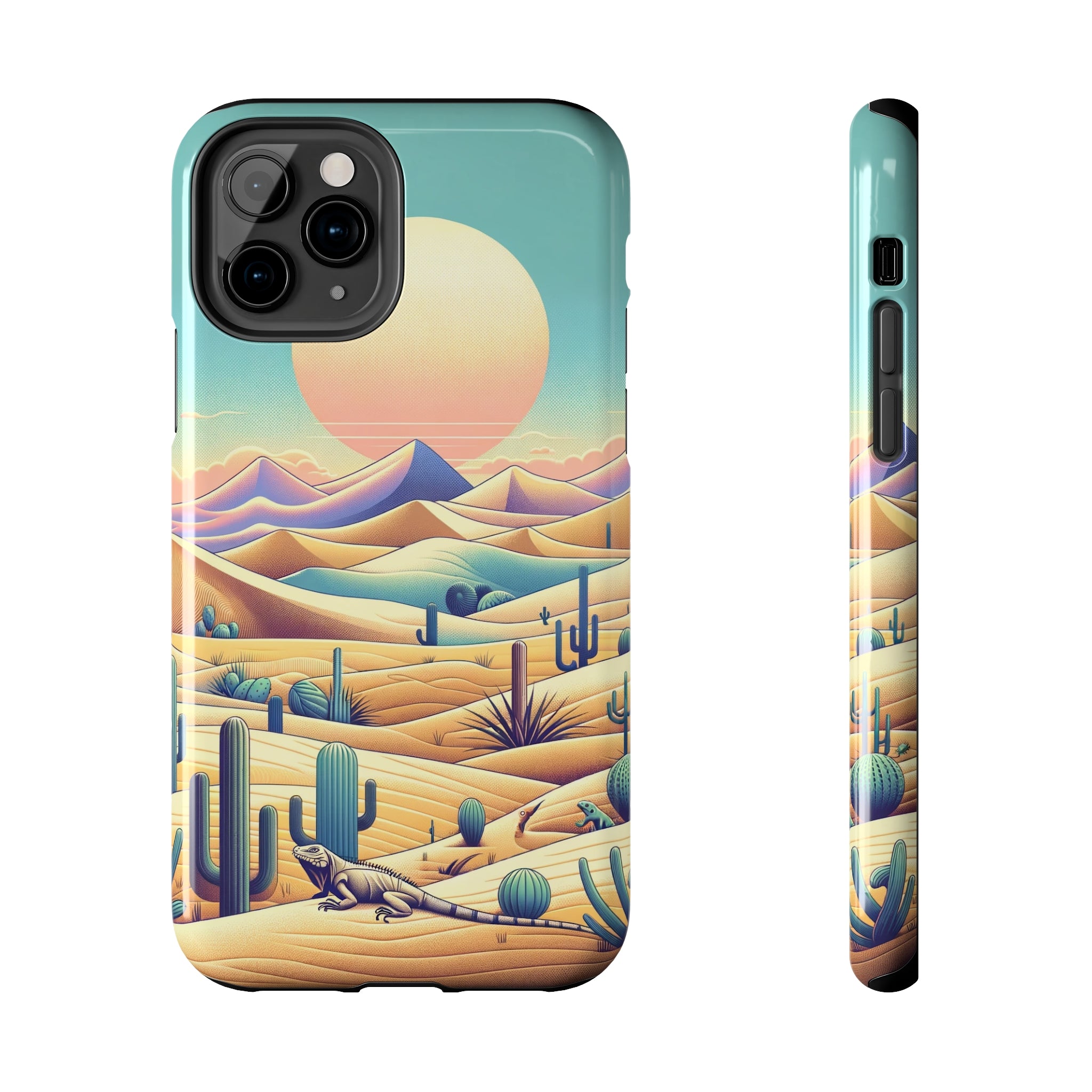 Iguana in the desert 2 - Tough Phone Case