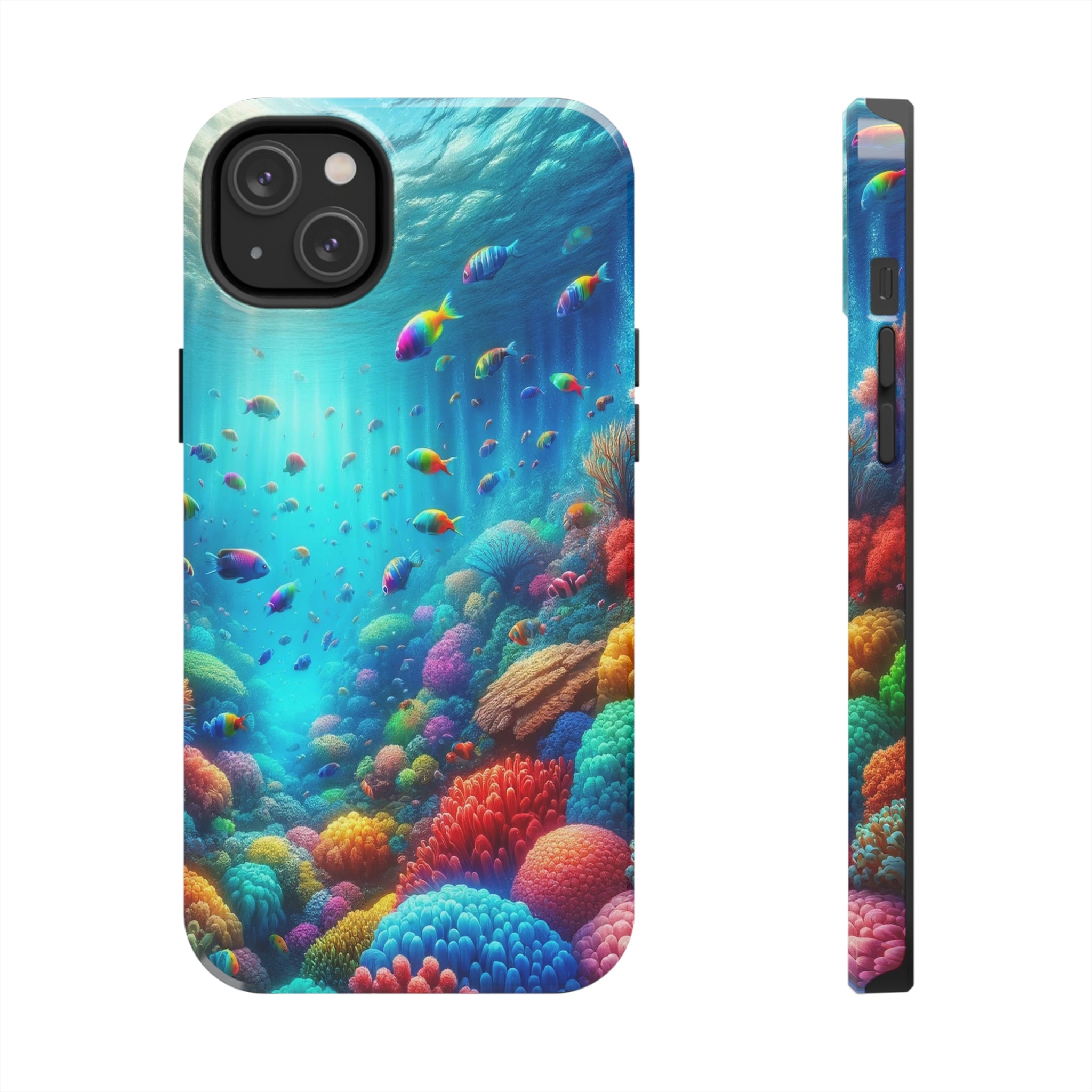 Coloured fish and coral reef - Tough Phone Case