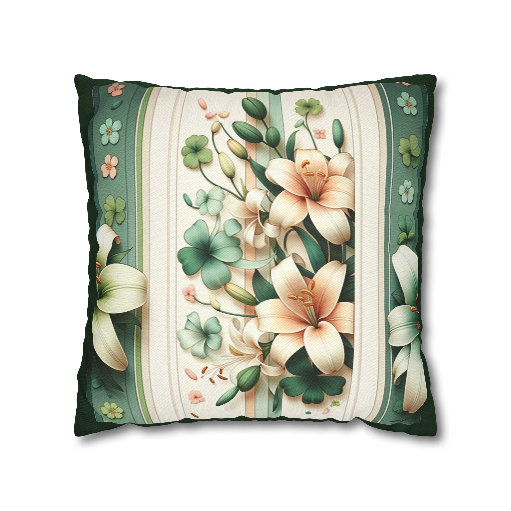 Lilies 2 - Polyester Square Pillowcase