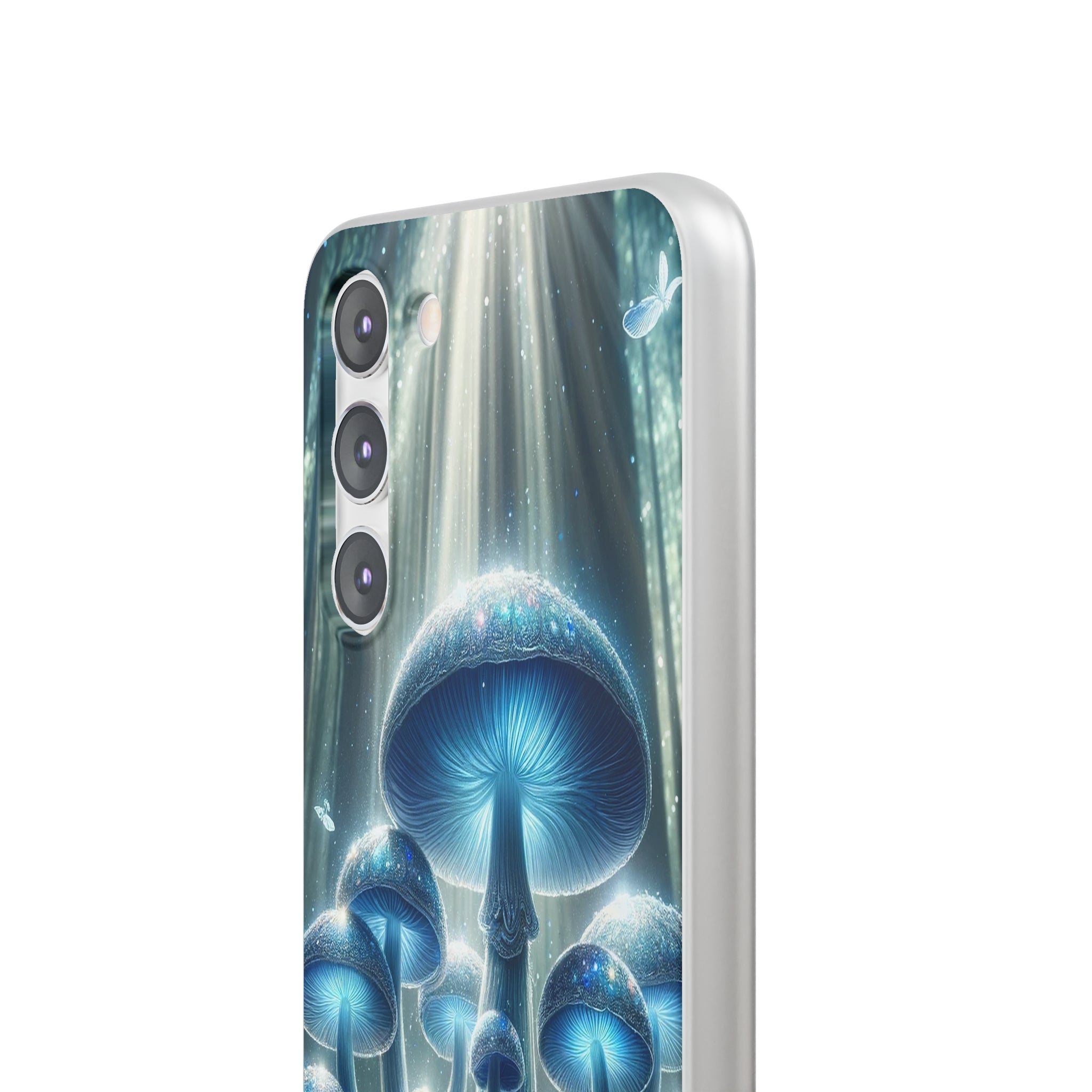 Lightblue mushrooms - Flexi Case (Samsung only)