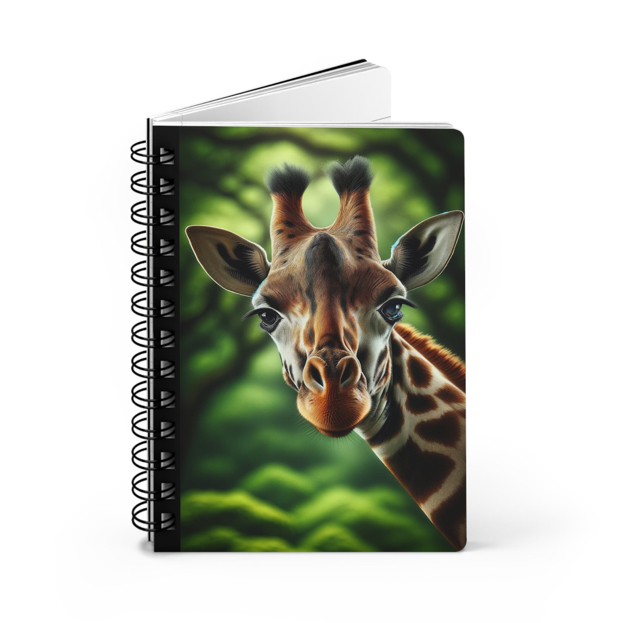 A curious giraffe - Spiral Notebook