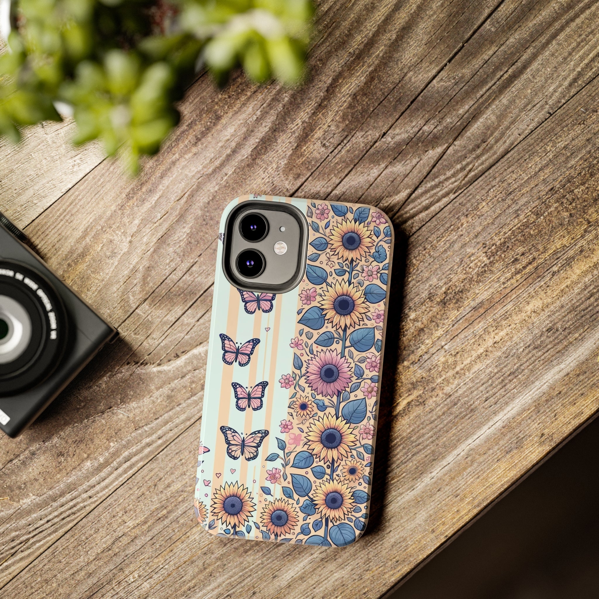 Butterflies and Sunflowers - Tough Phone Case