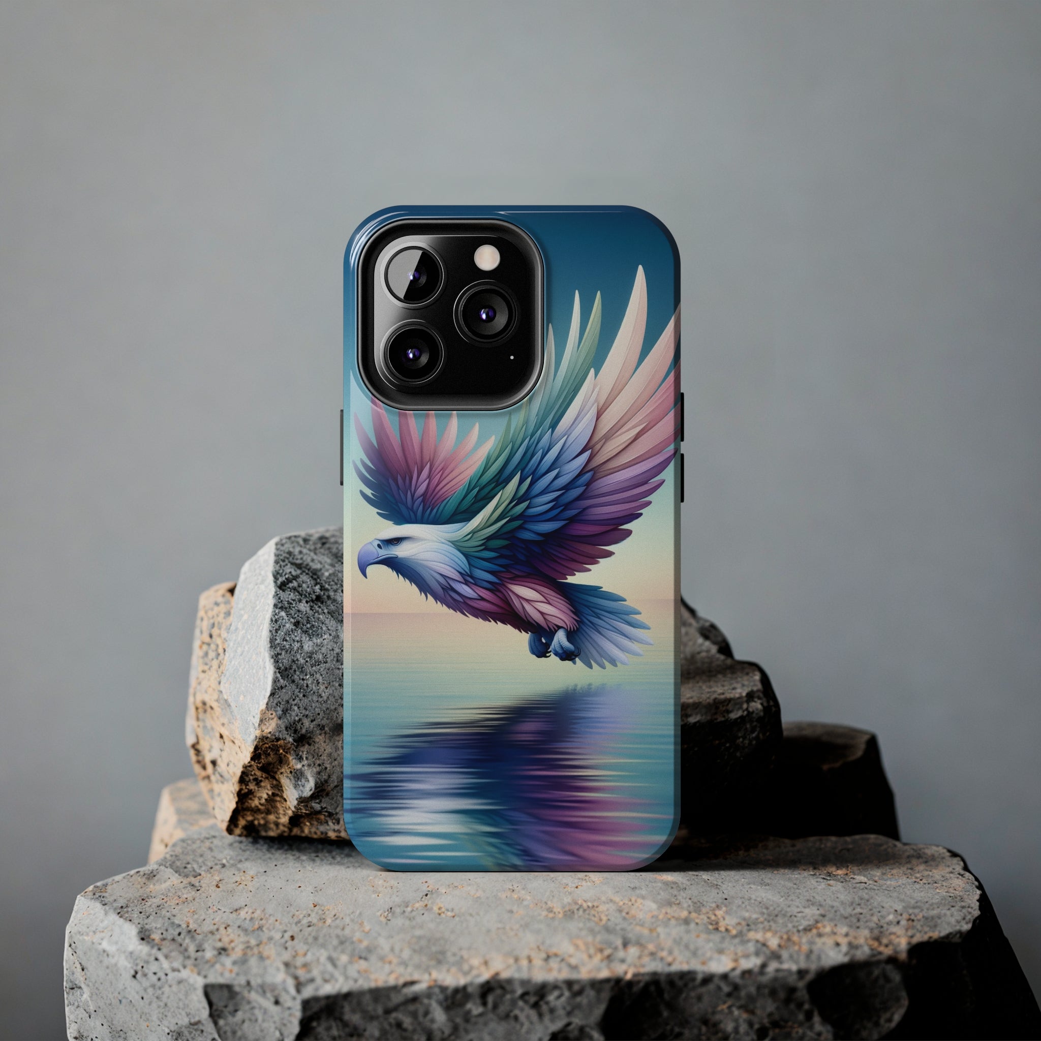 Eagle with colourful feathers - Tough Phone Case