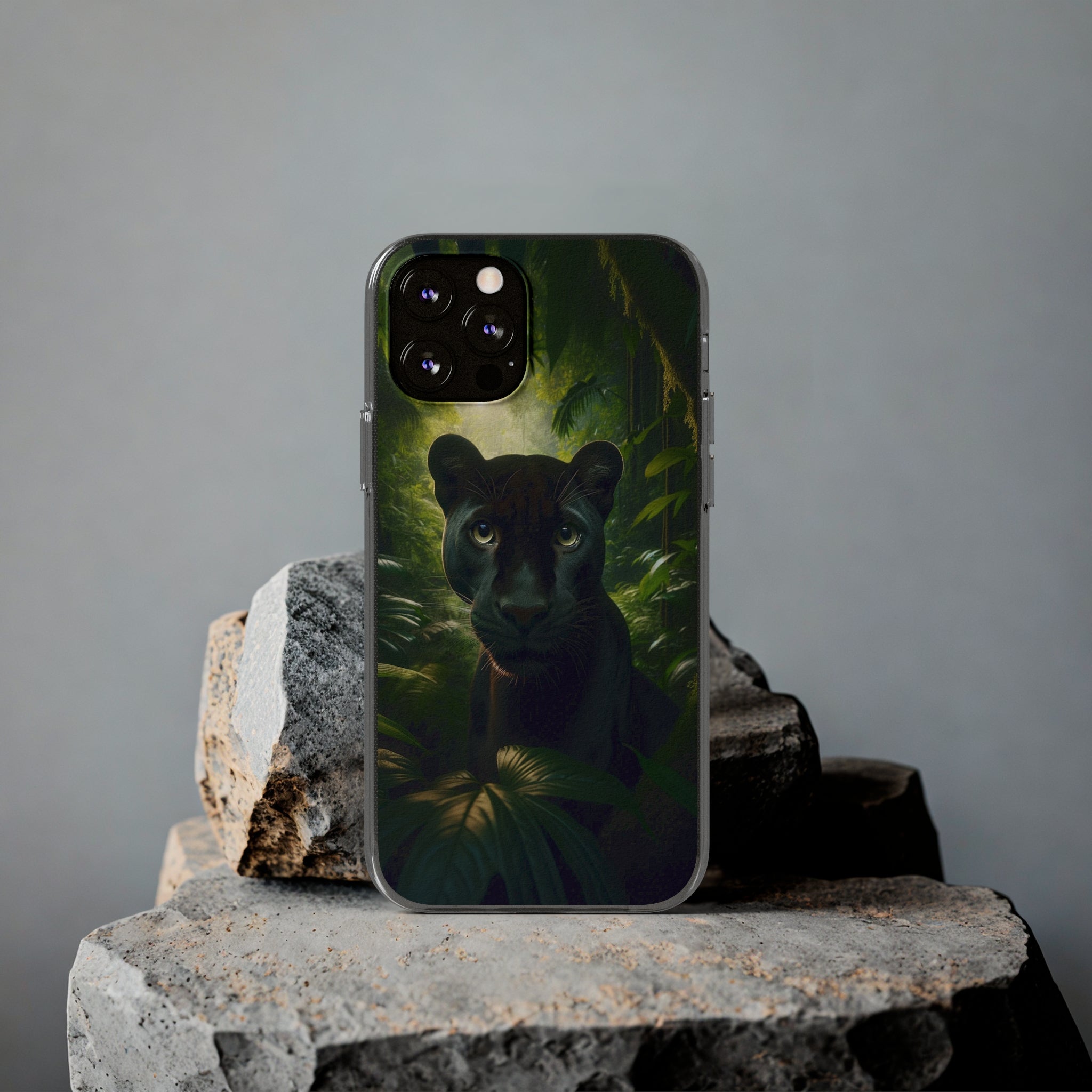 Curious Panther - Soft Phone Case