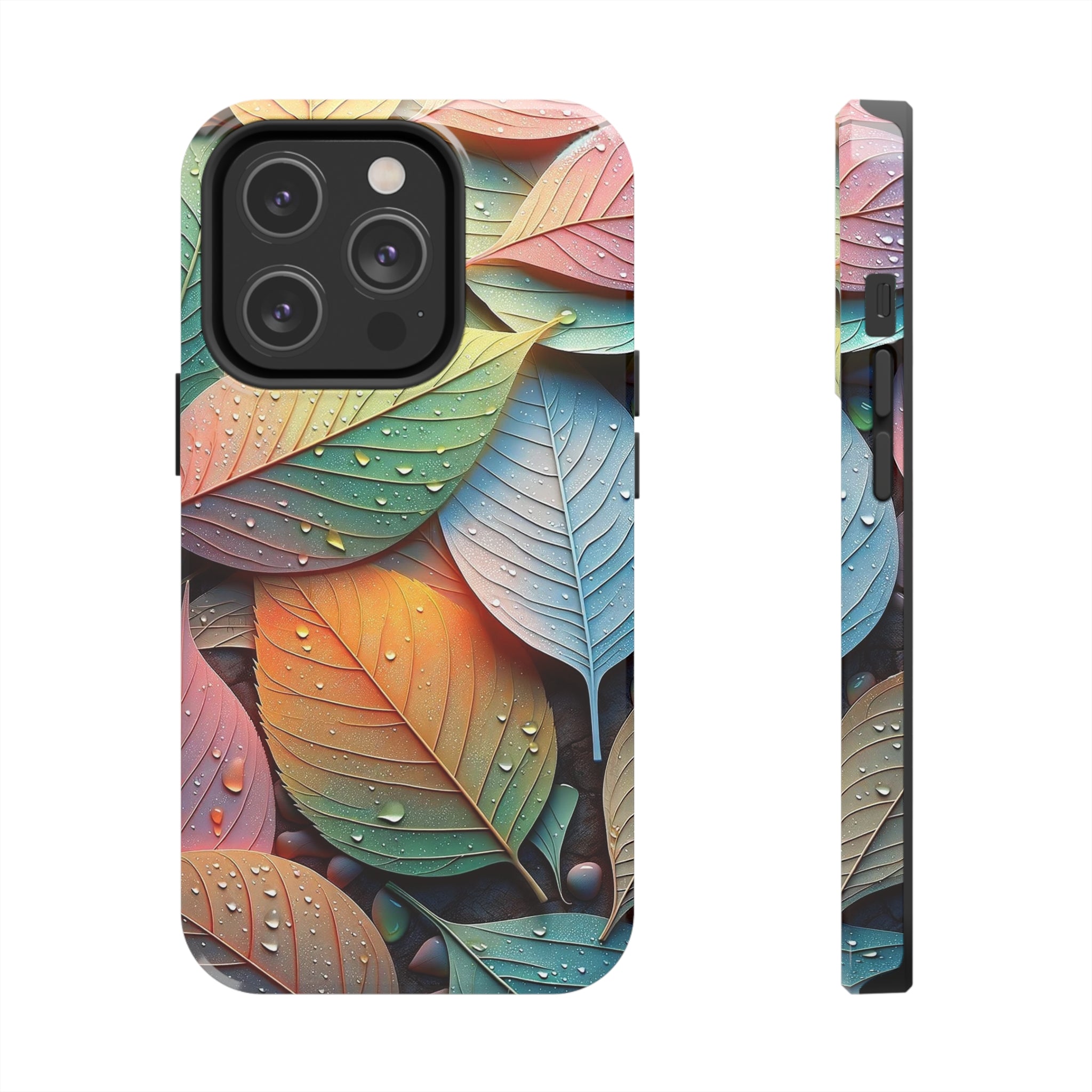 Pastel coloured leaves - Tough Phone Case