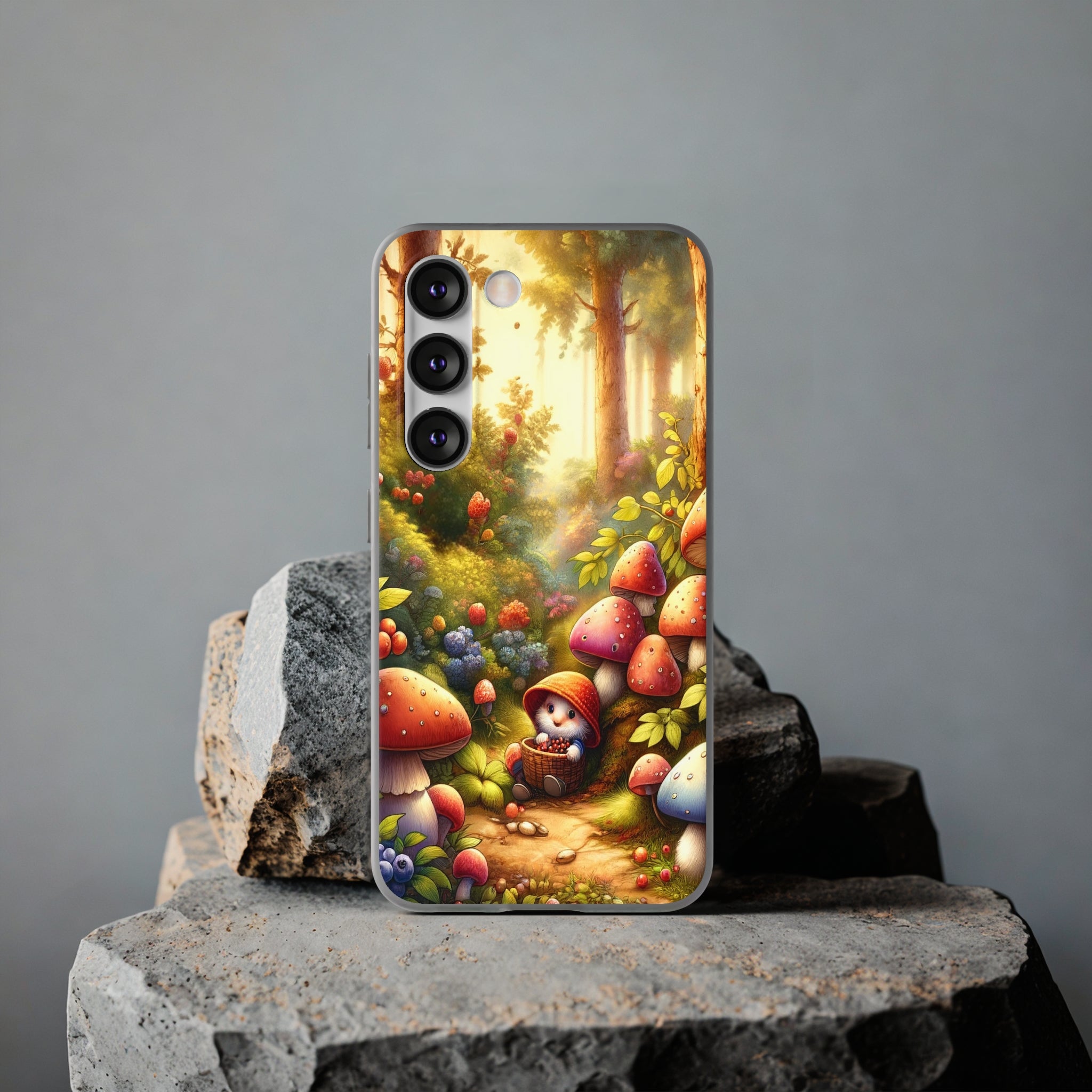 Gnome and mushrooms - Flexi Case (Samsung only)