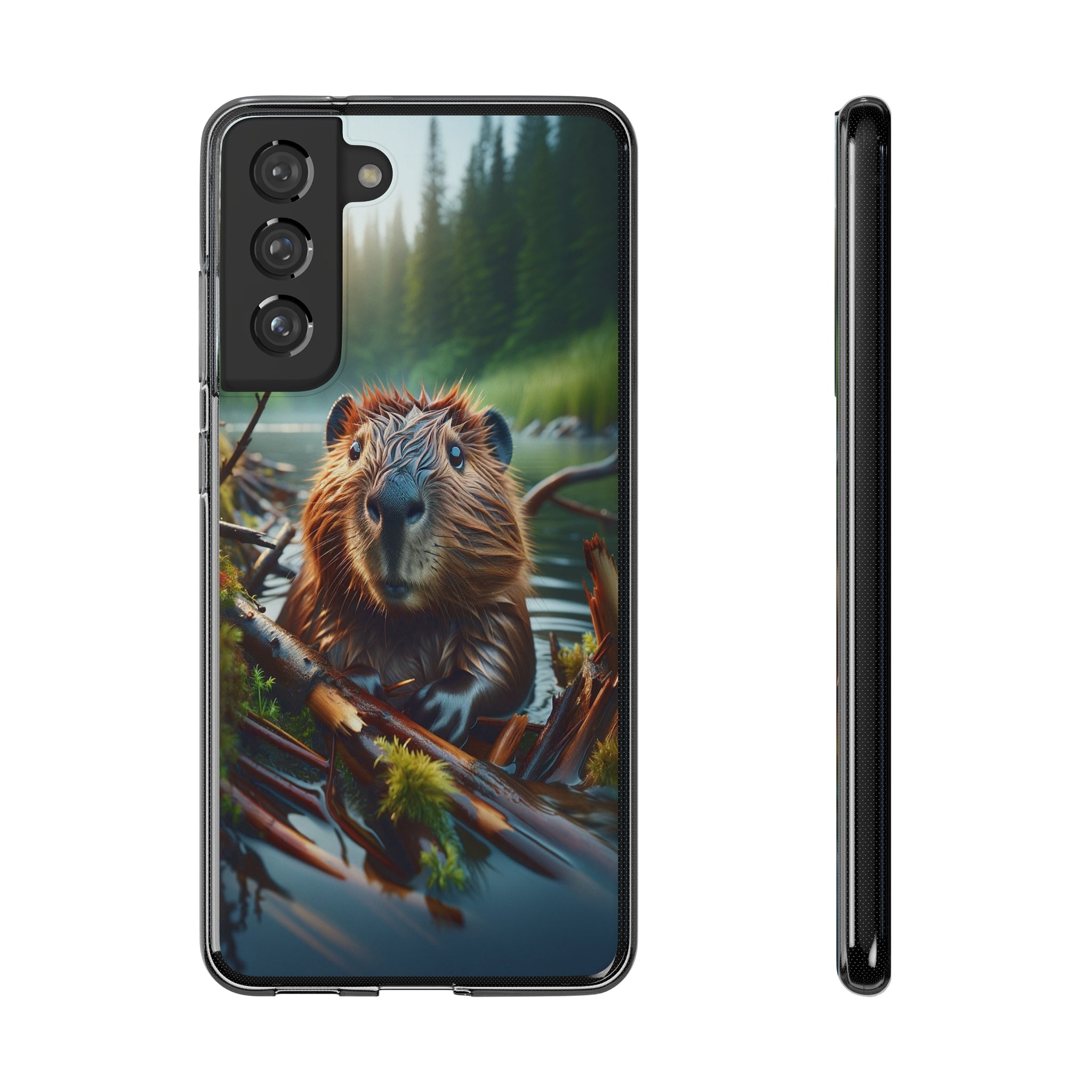 Curious Beaver - Soft Phone Case