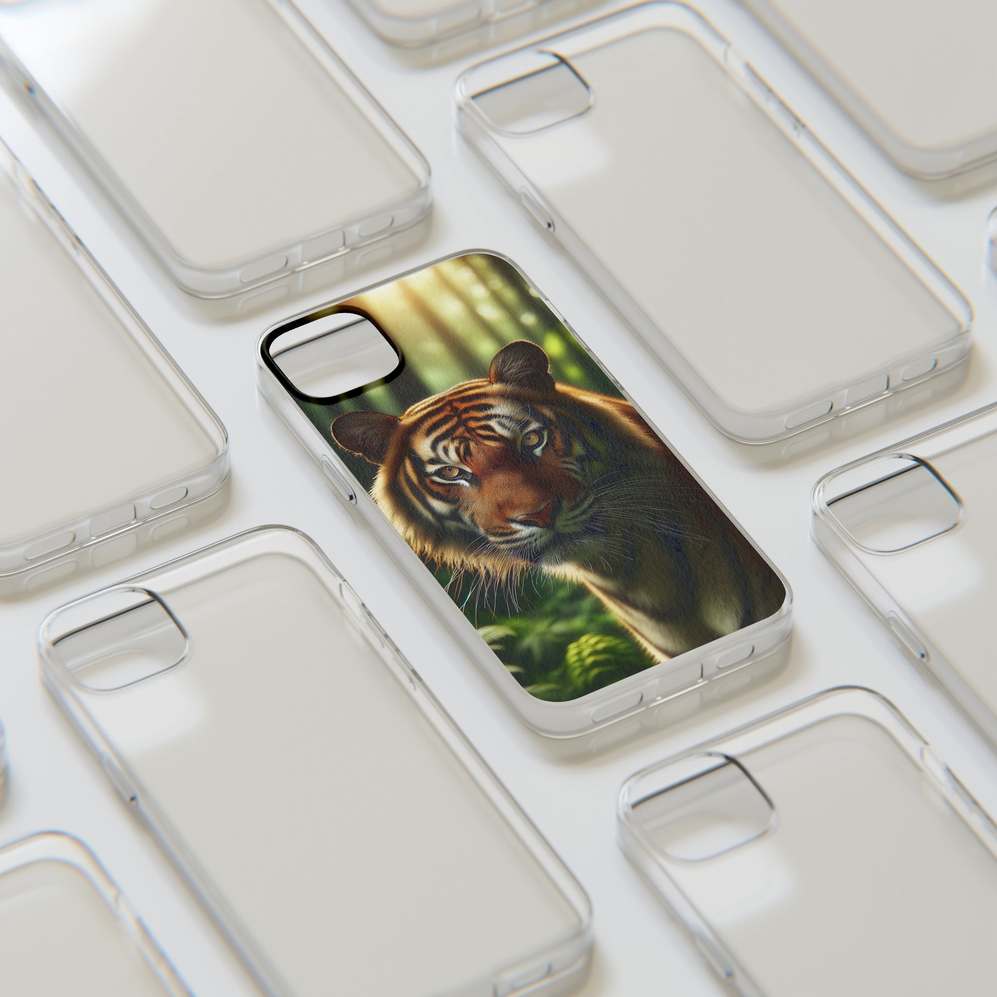 Curious Tiger - Soft Phone Case