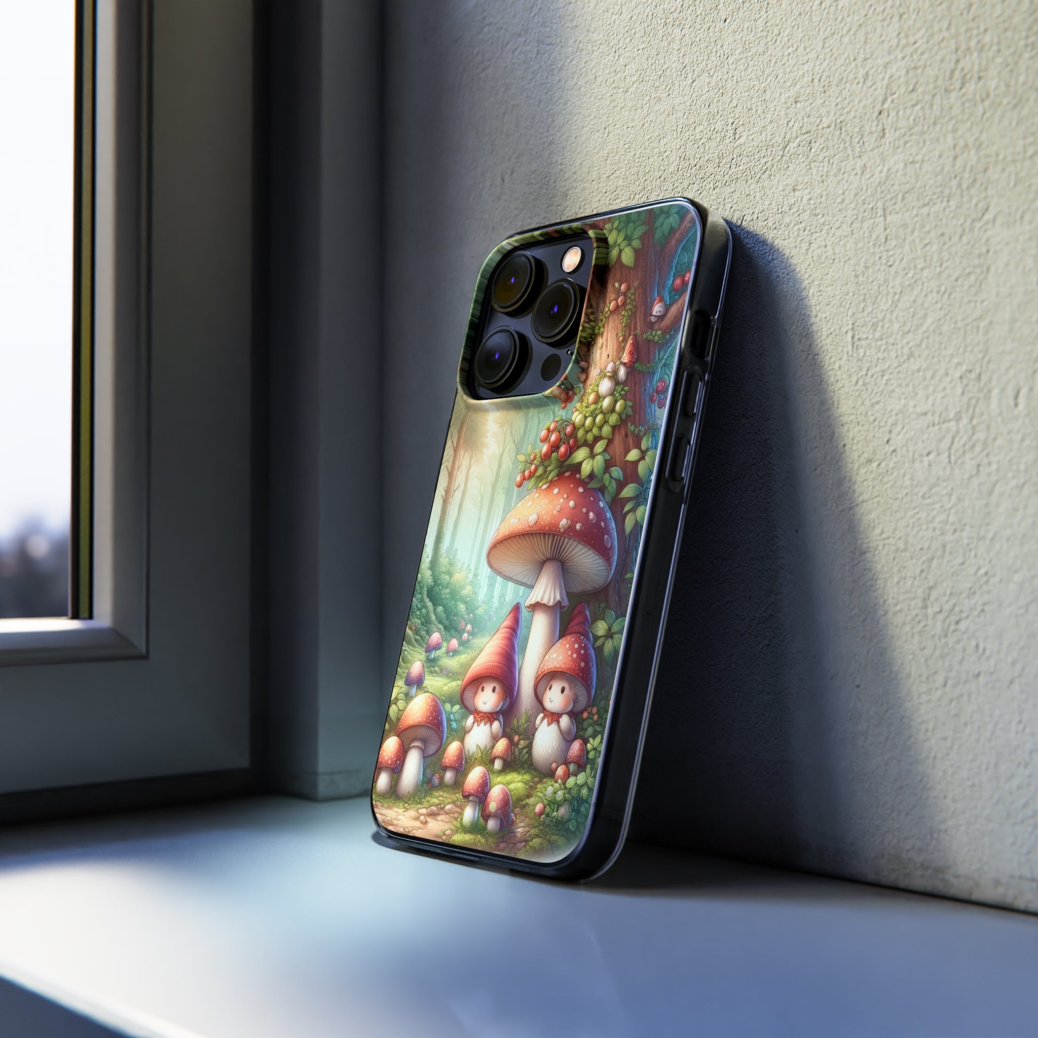 Gnomes and mushrooms - Soft Phone Case