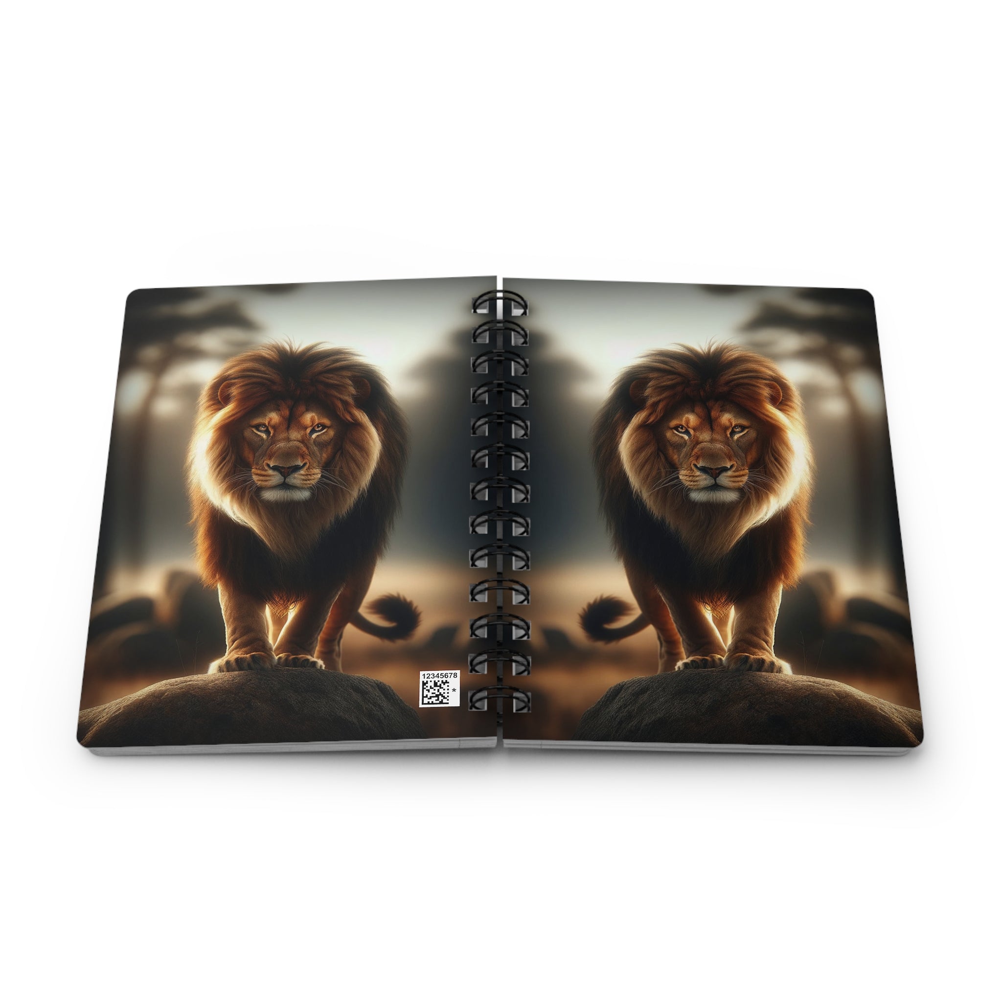 A curious lion 2 - Spiral Notebook