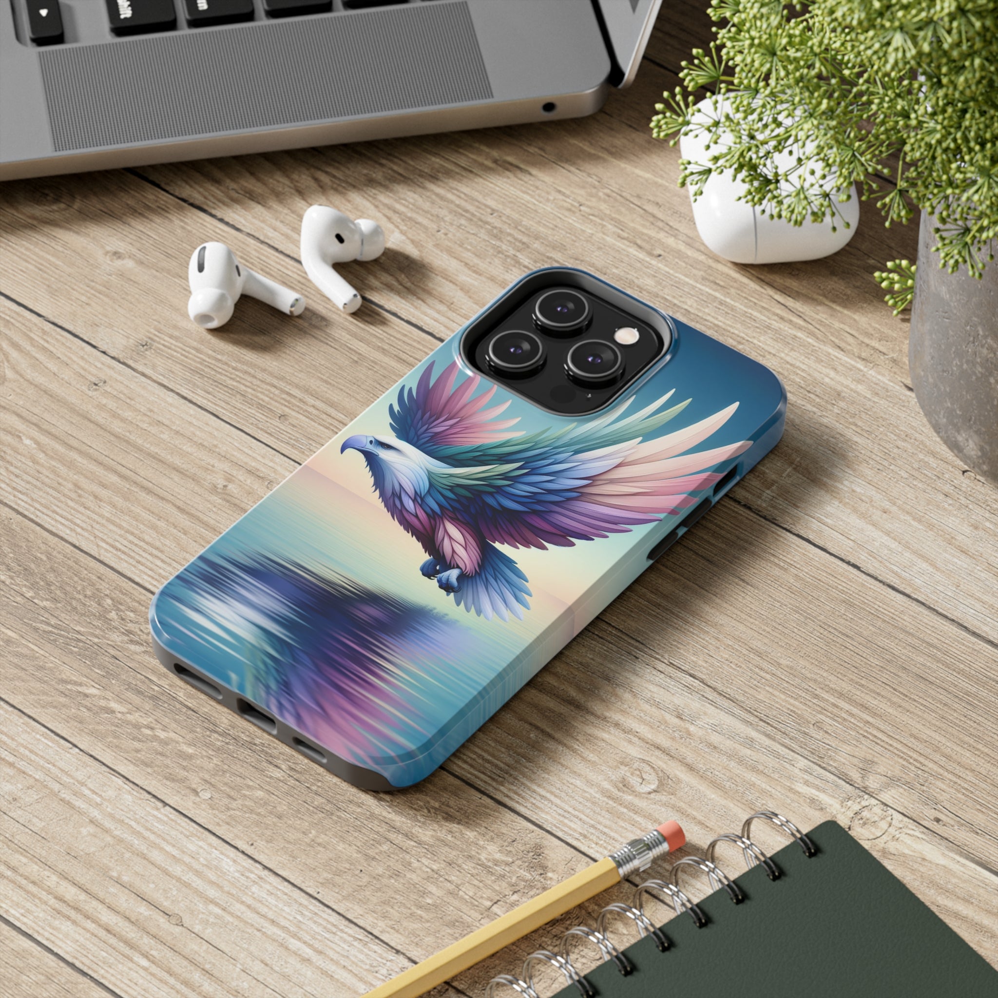 Eagle with colourful feathers - Tough Phone Case