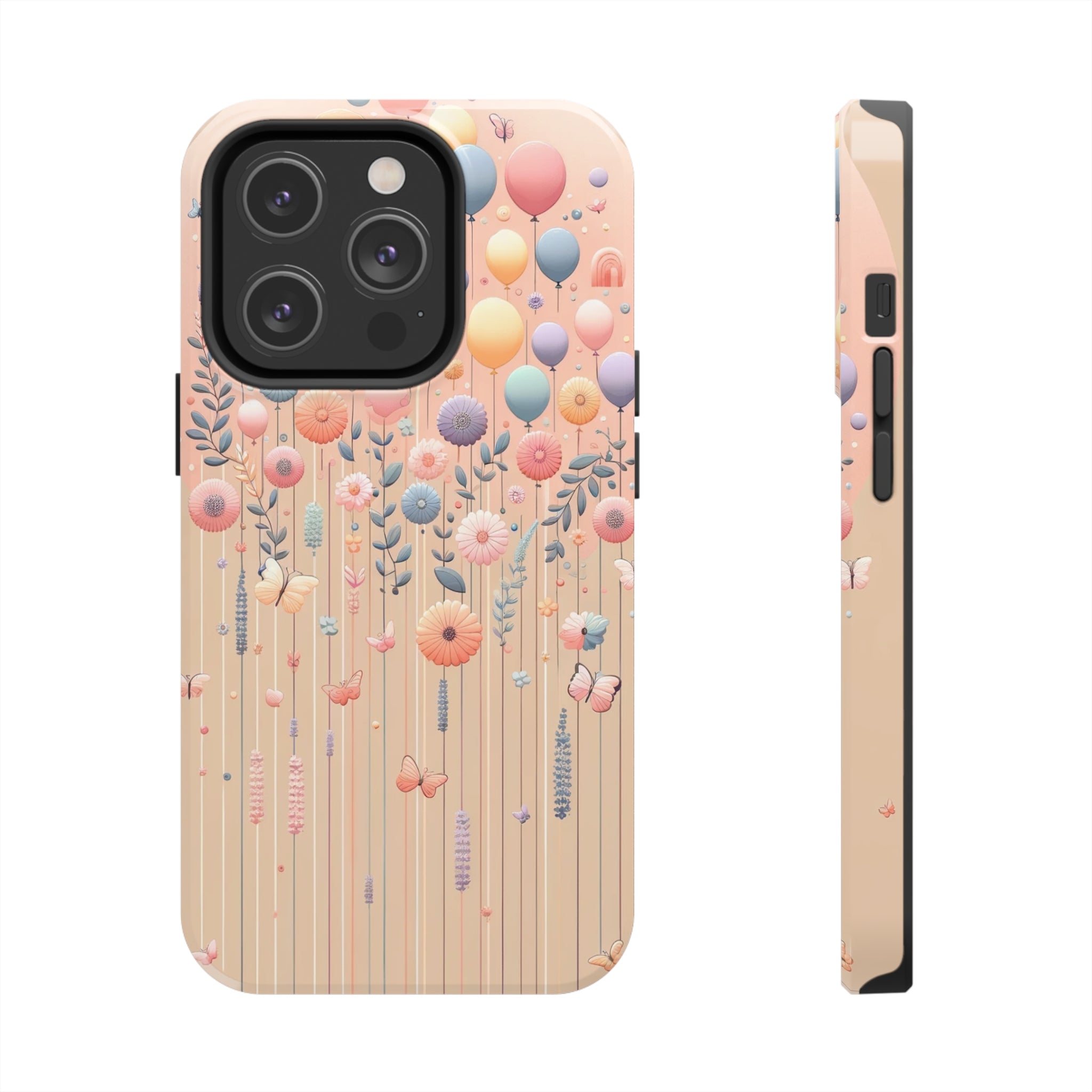 Balloons and flowers - Tough Phone Case