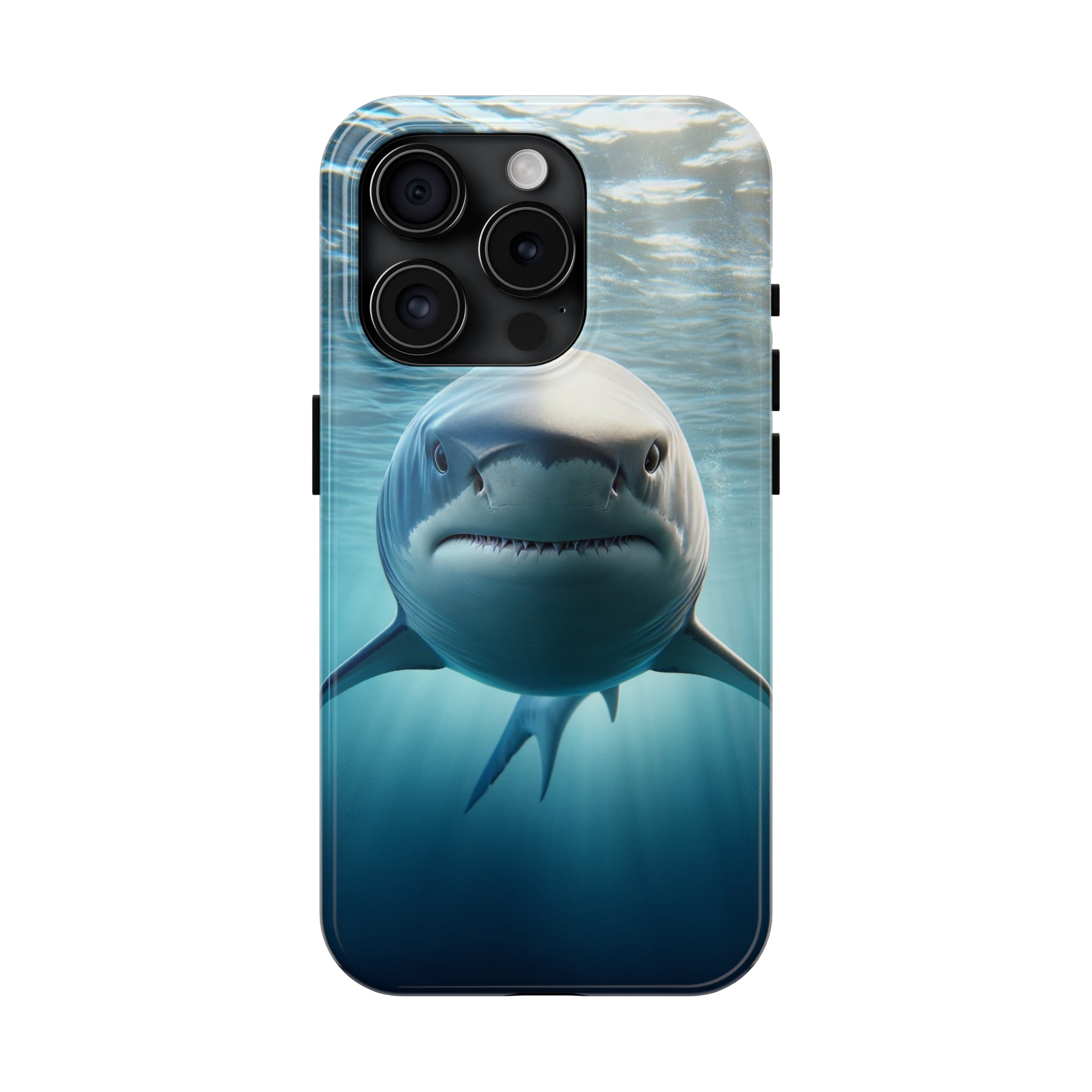 Curious shark - Tough Phone Case