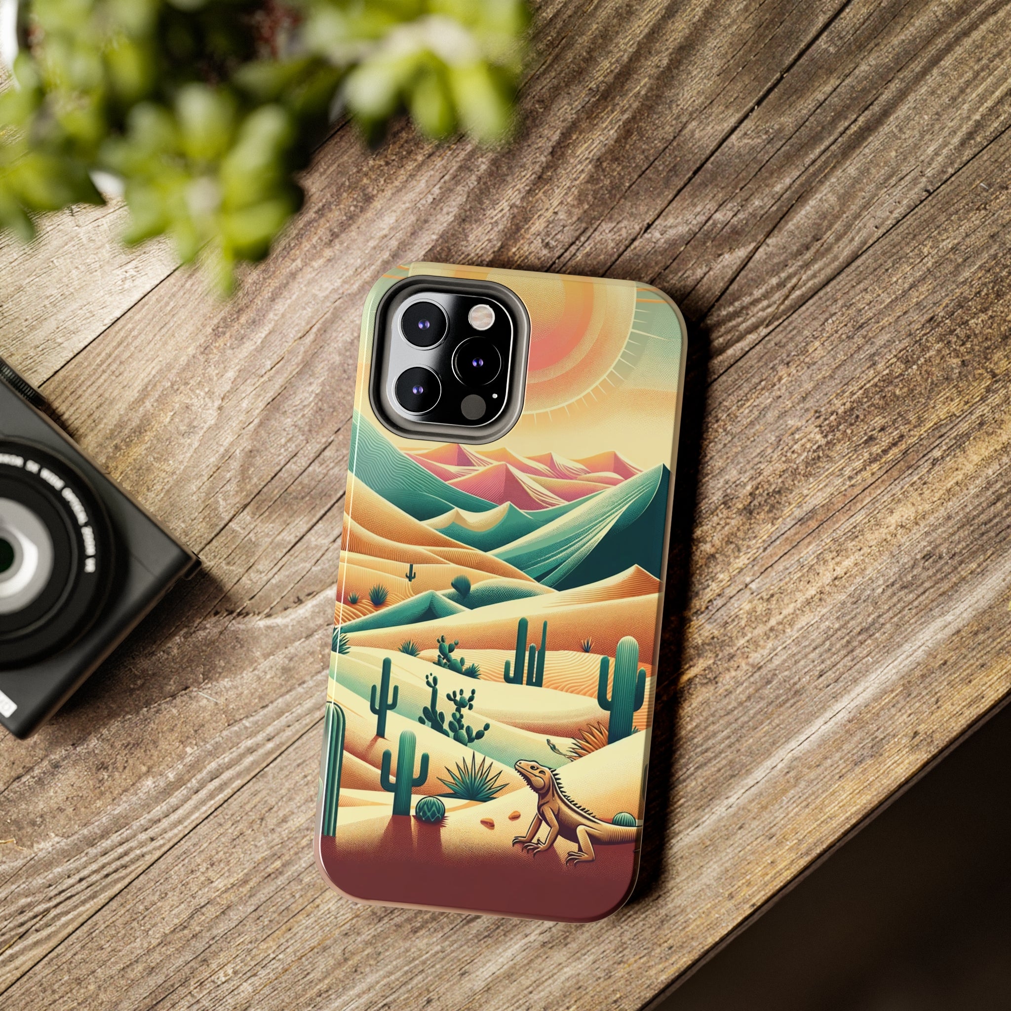 Iguana in the desert - Tough Phone Case