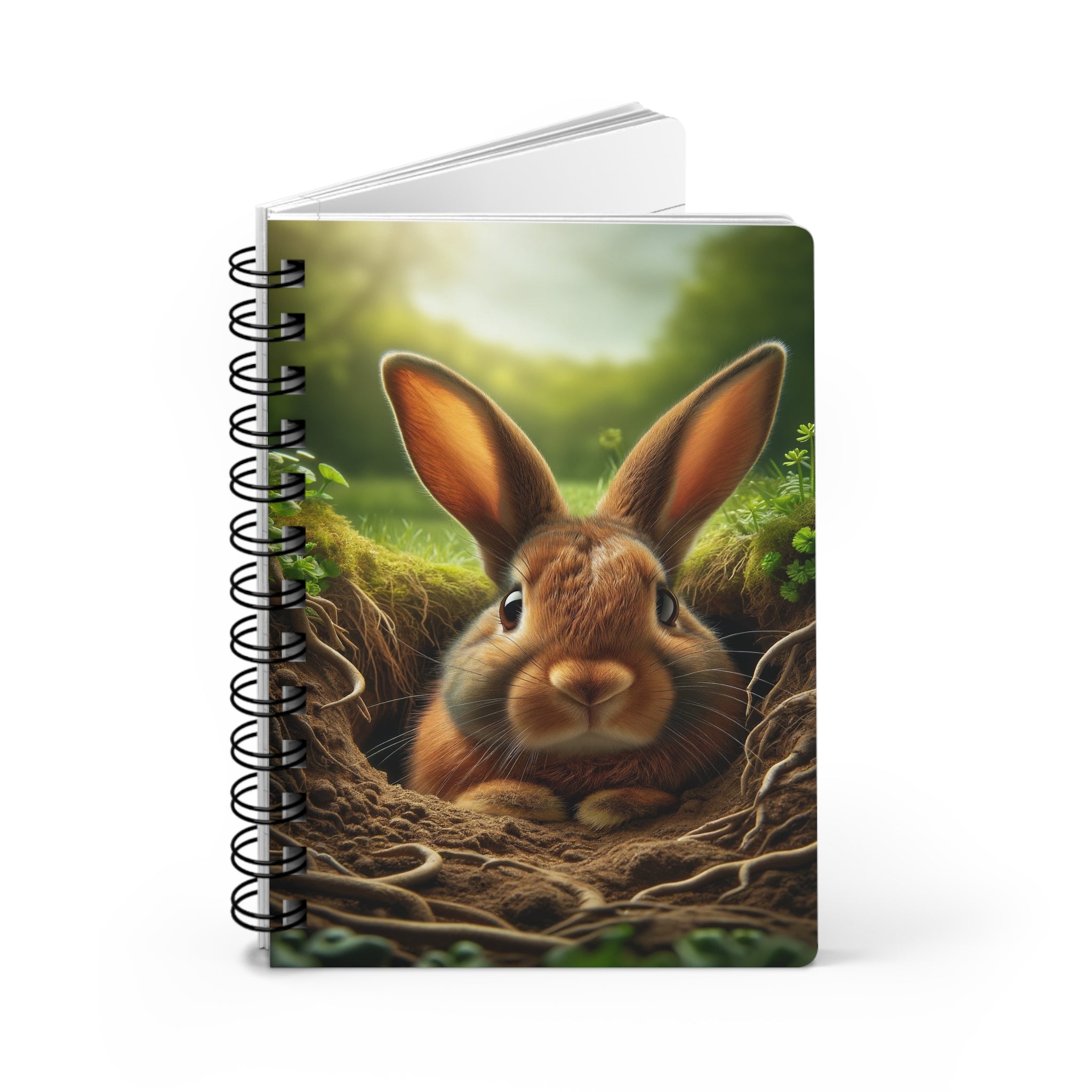 Curious Rabbit - Spiral Notebook