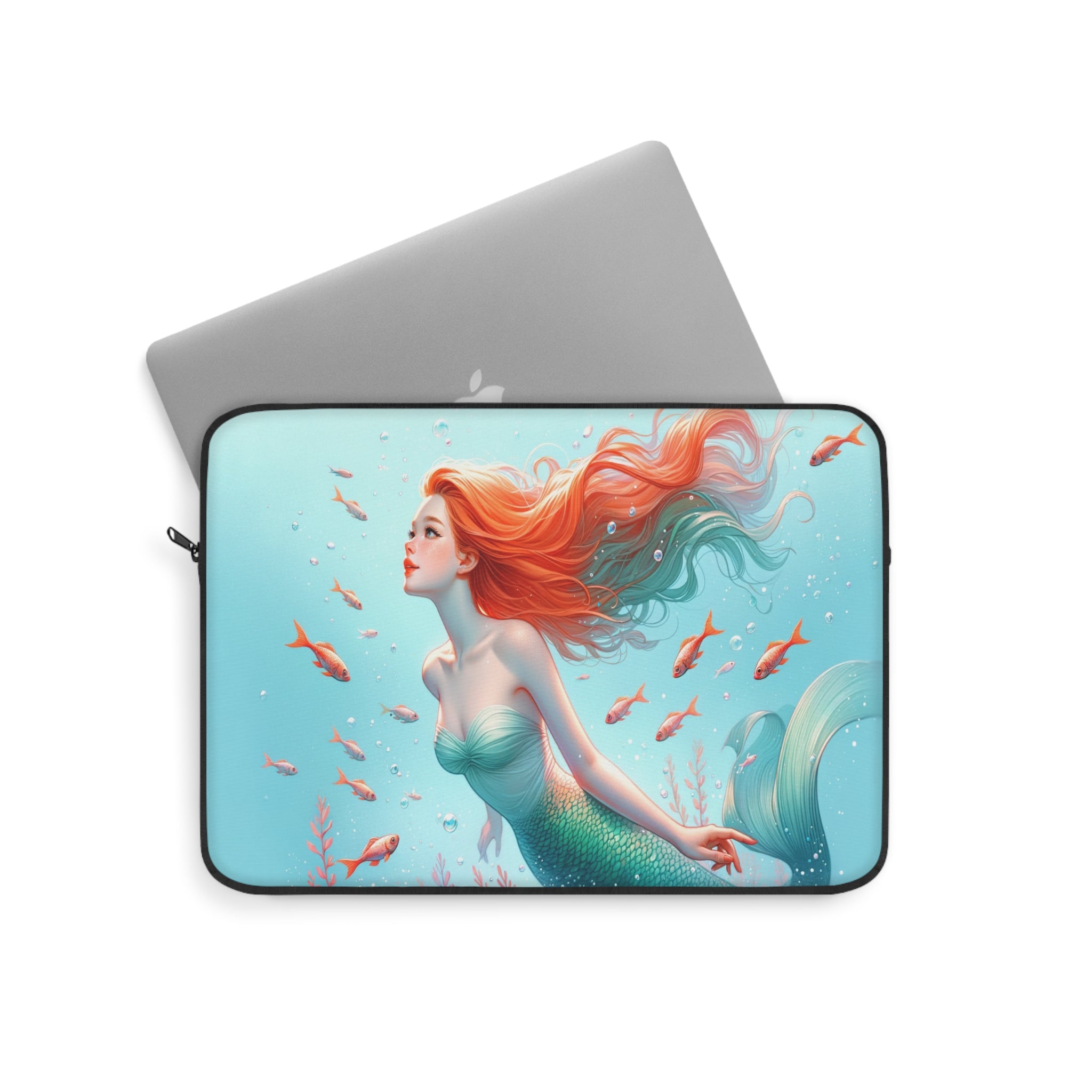 Red Haired mermaid - Laptop Sleeve