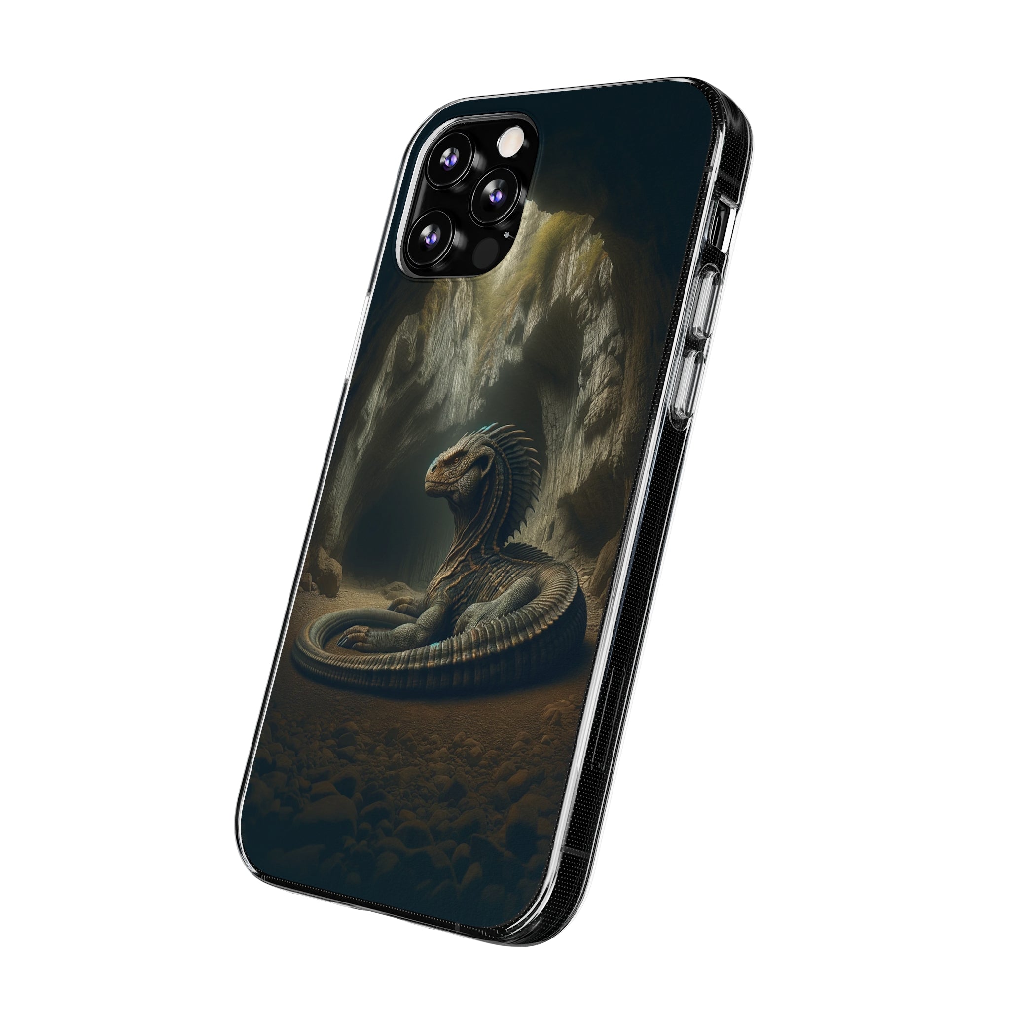 Basilisk in a cave - Soft Phone Case