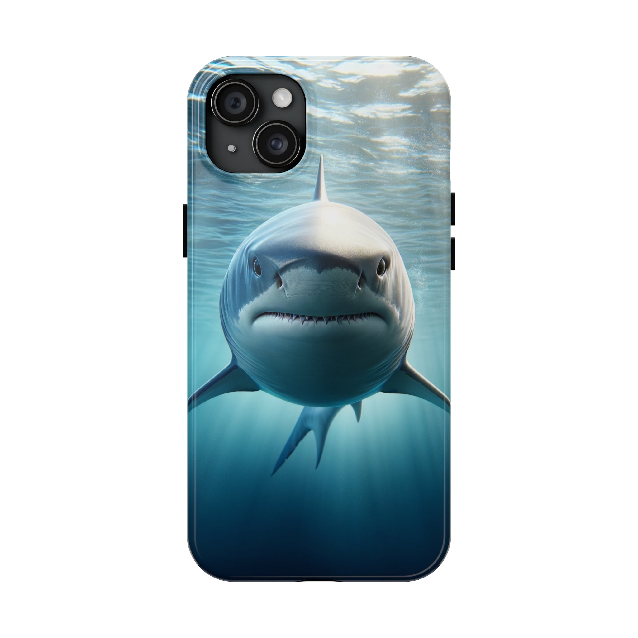 Curious shark - Tough Phone Case