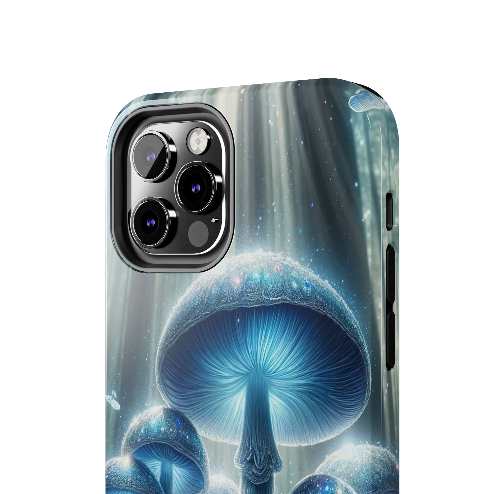 Light blue mushrooms - Tough Phone Case