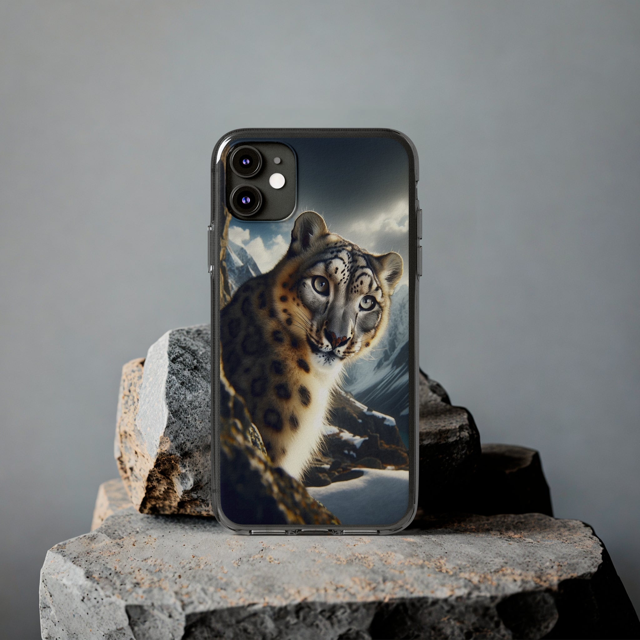 Snow Leopard - Soft Phone Case