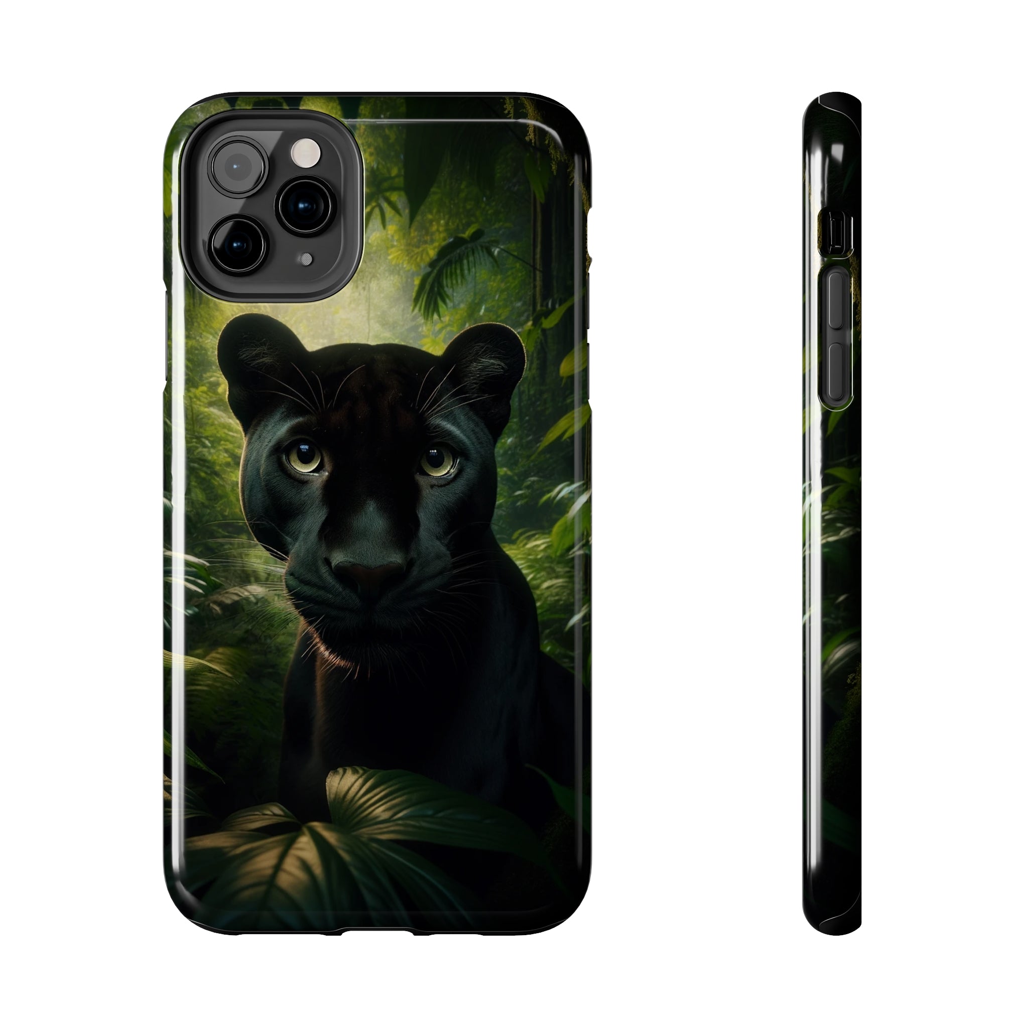 Curious black panther - Tough Phone Case