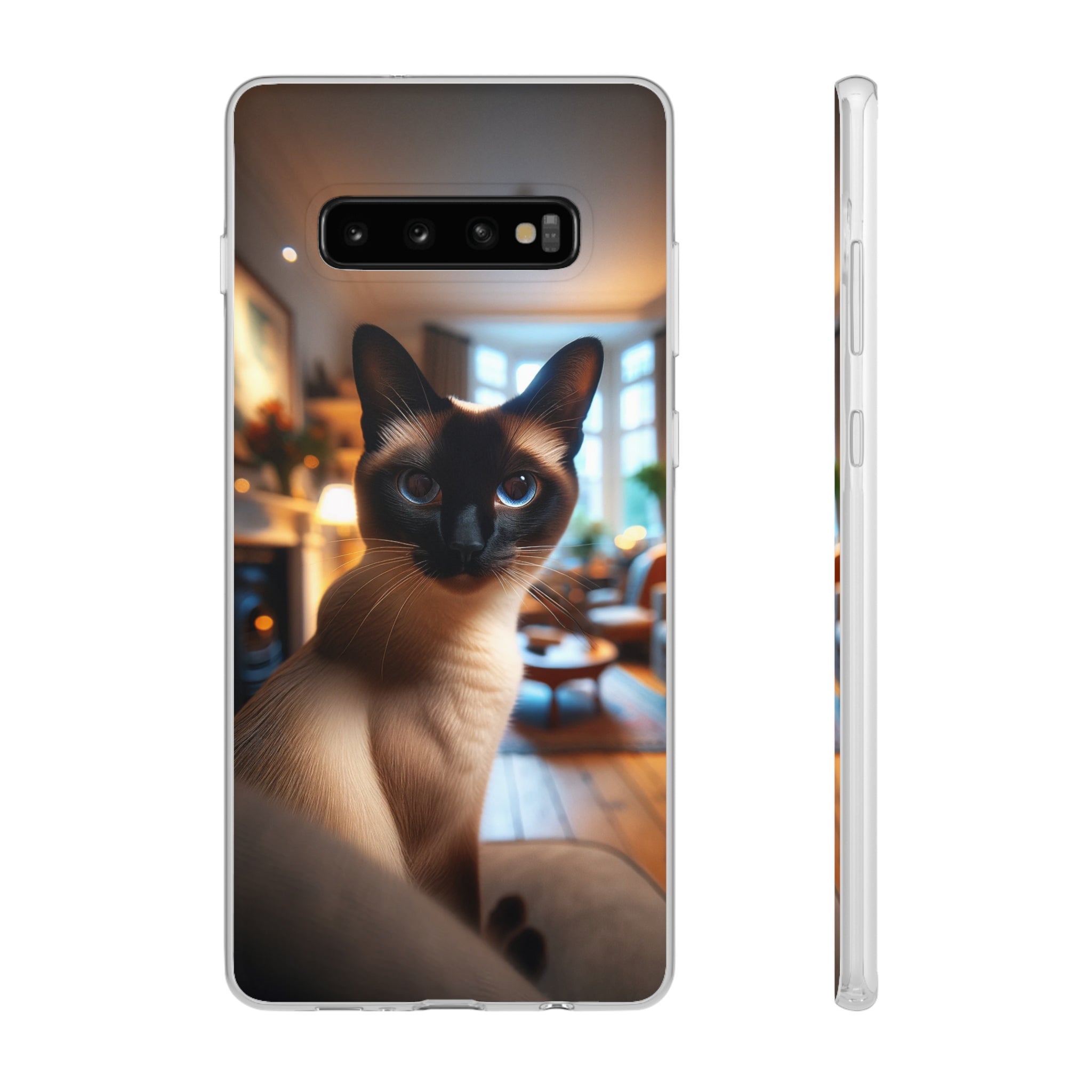 Curious Siamese cat - Flexi Case (Samsung only)