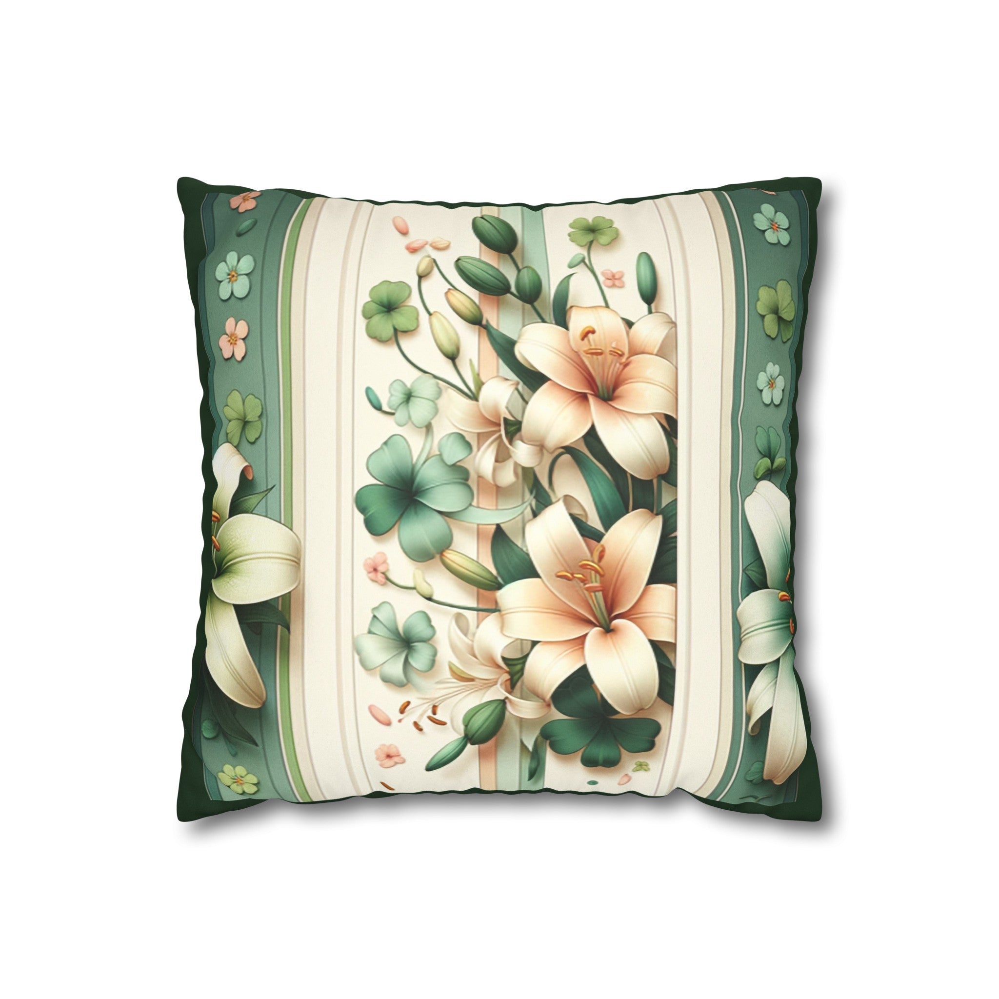 Lilies (2) - Suede Square Pillowcase