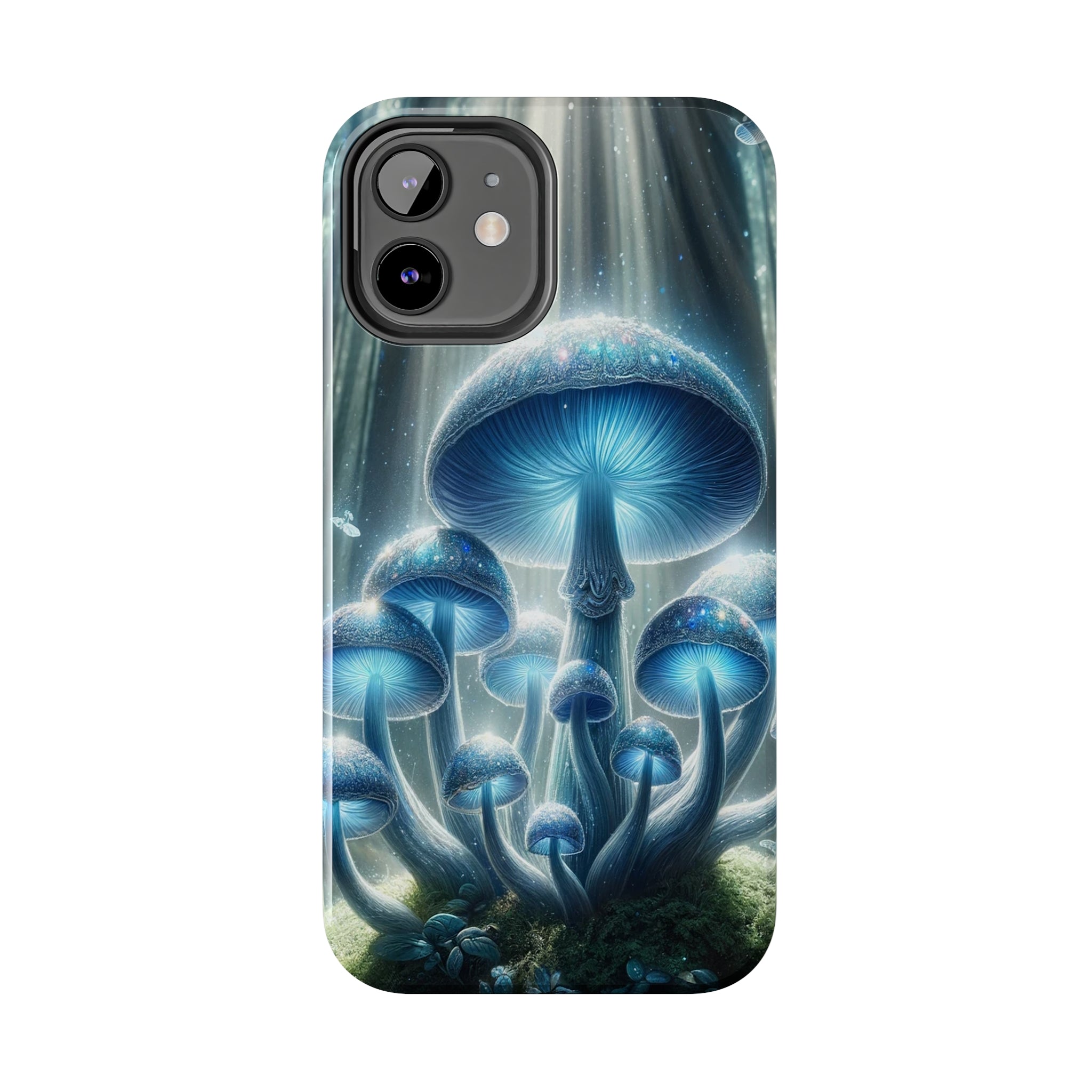 Light blue mushrooms - Tough Phone Case