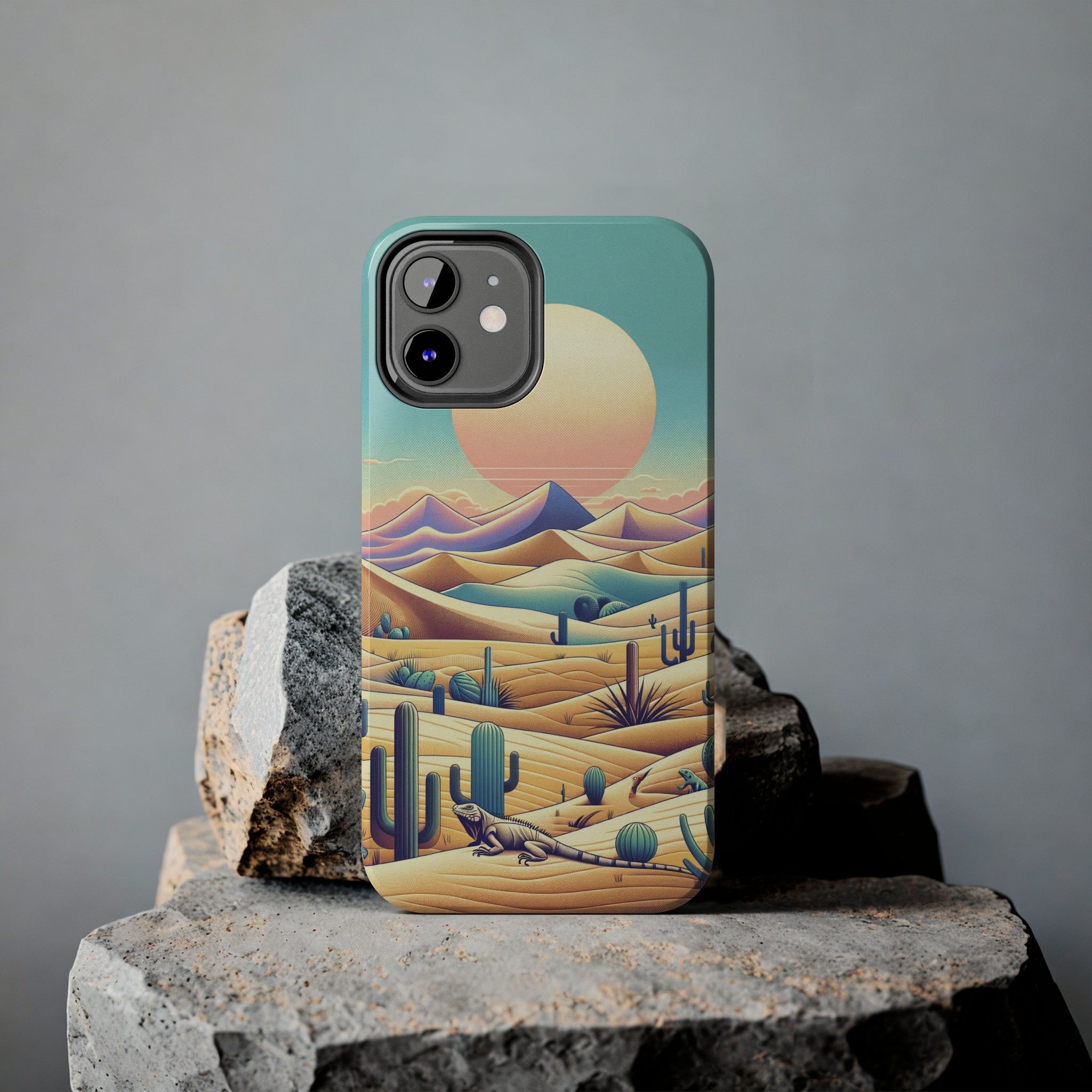 Iguana in the desert 2 - Tough Phone Case