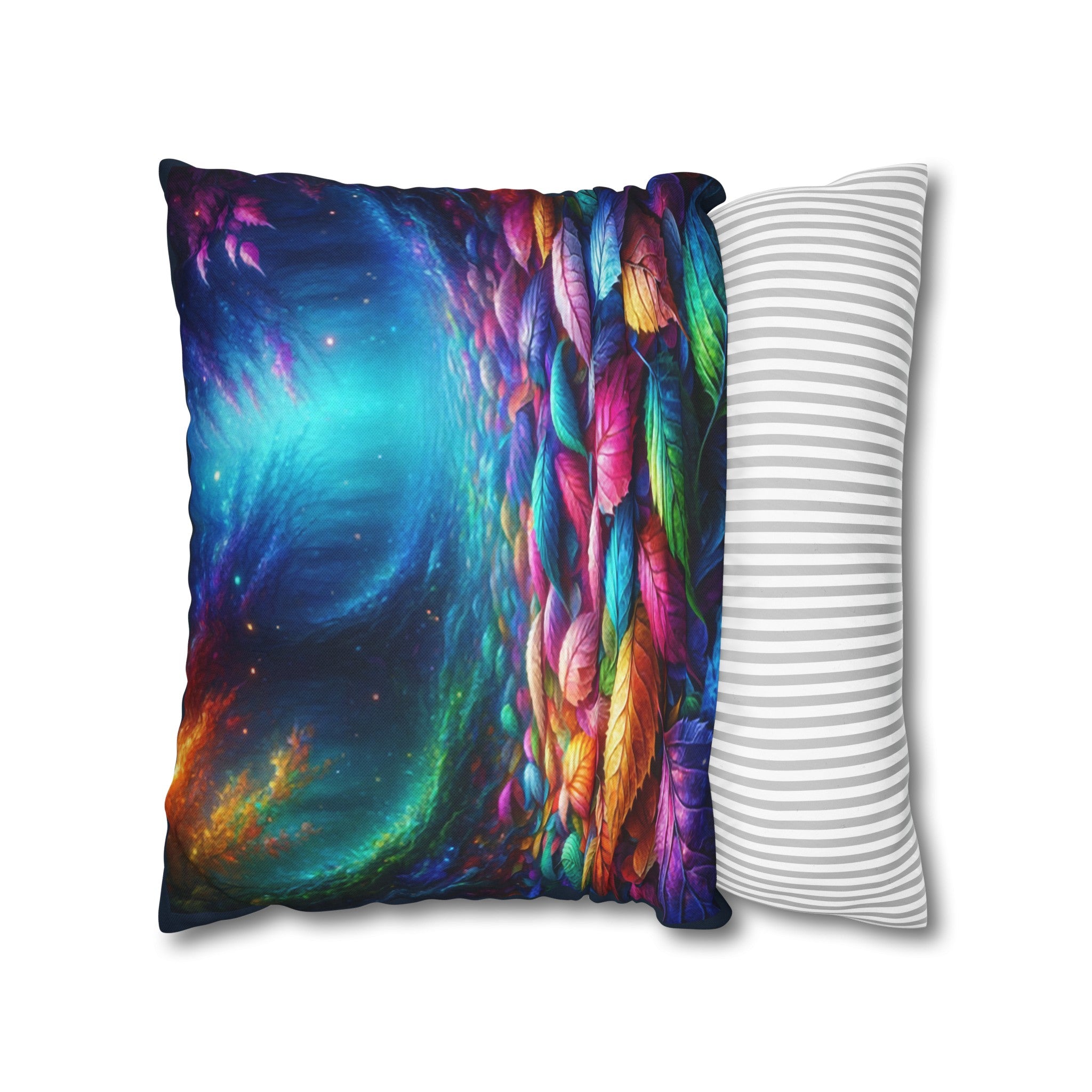 Magical Leaves 1 -  Polyester Square Pillowcase