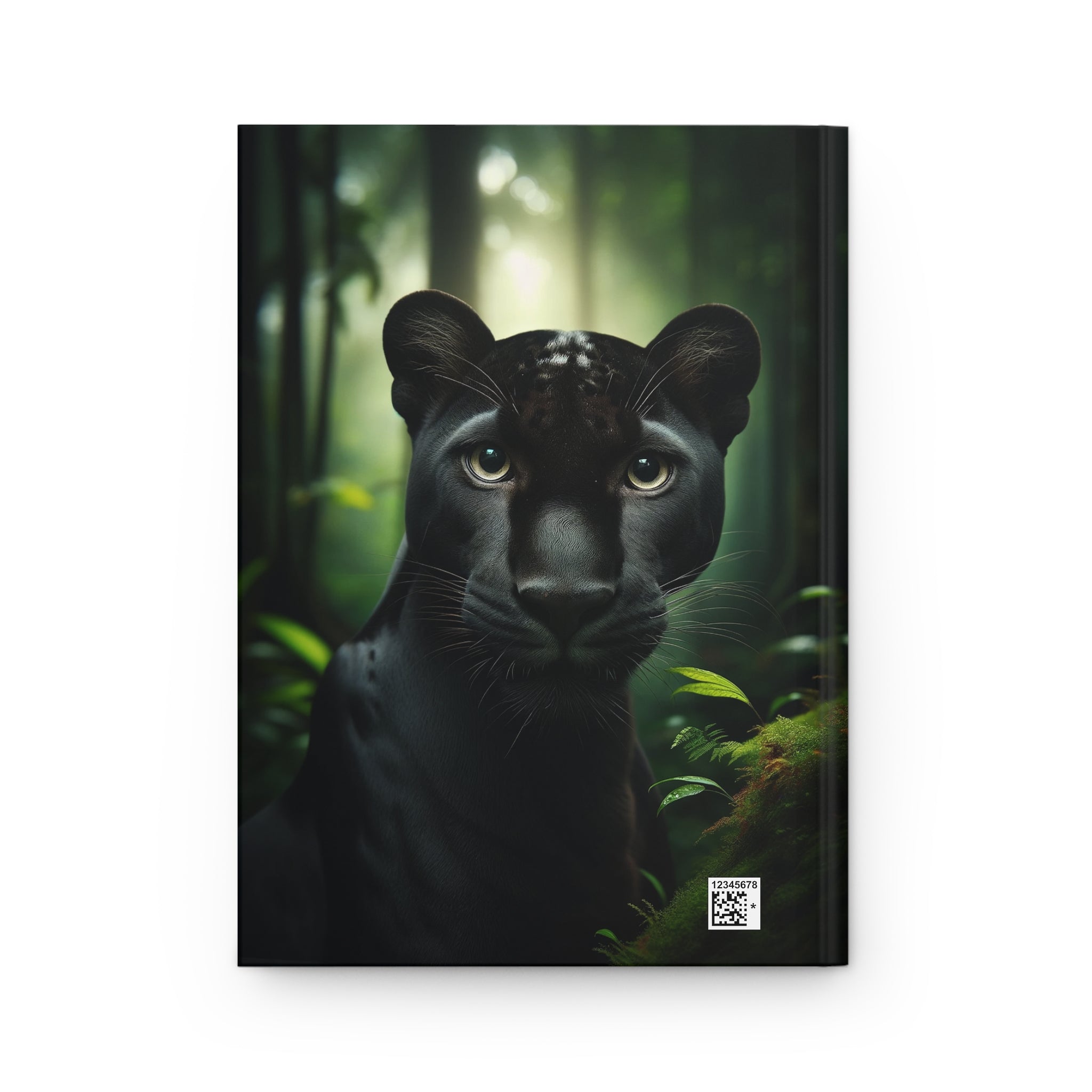 A curious panther - Hardcover Notebook