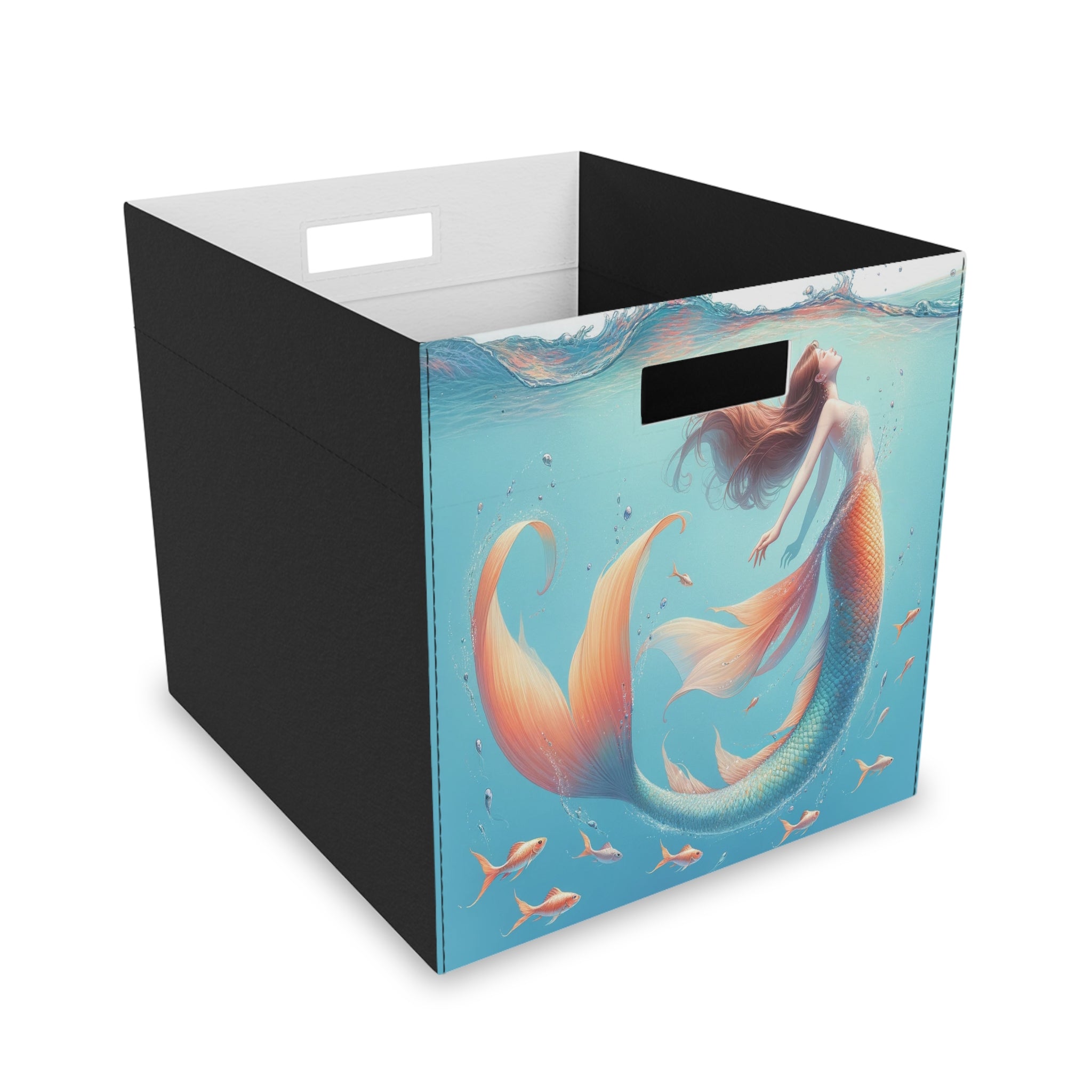 Mermaid with orange tail - Storage Box