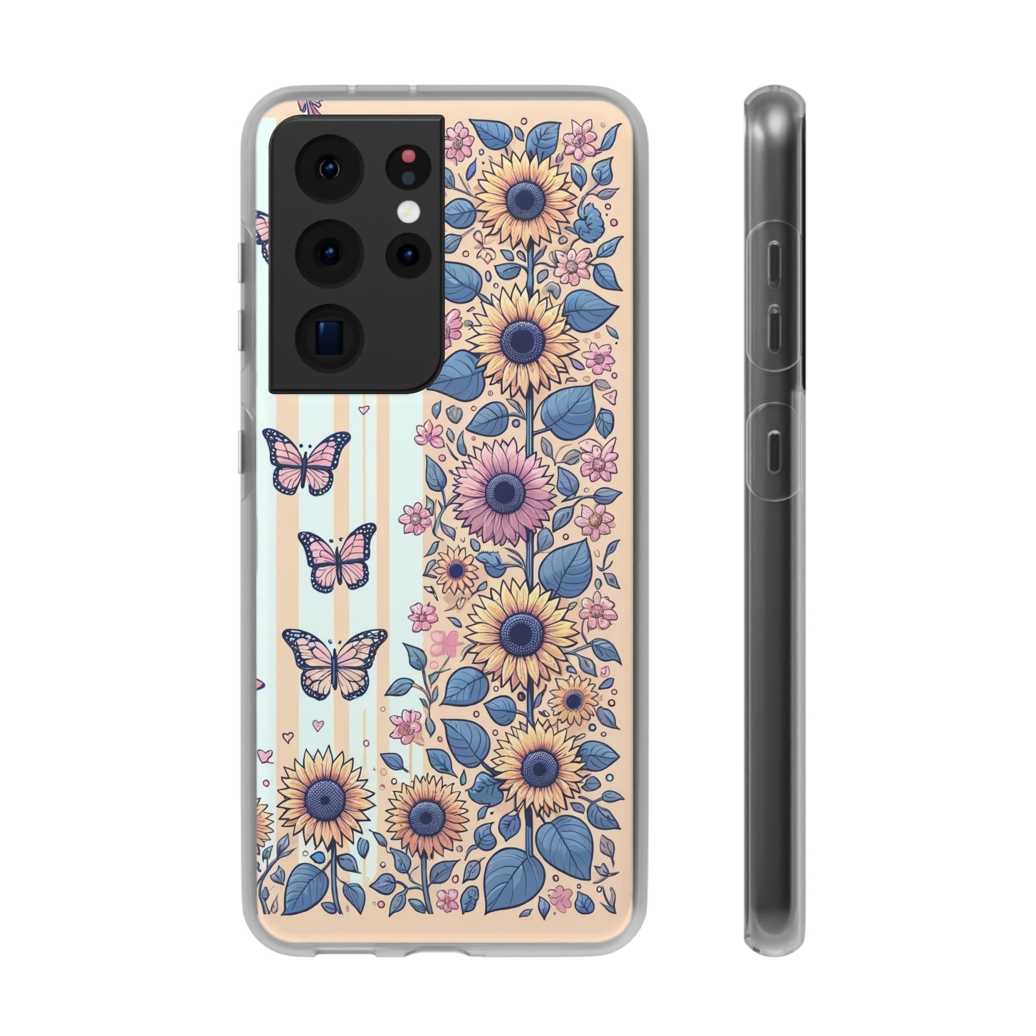 Sunflowers and butterflies - Flexi Case (Samsung only)