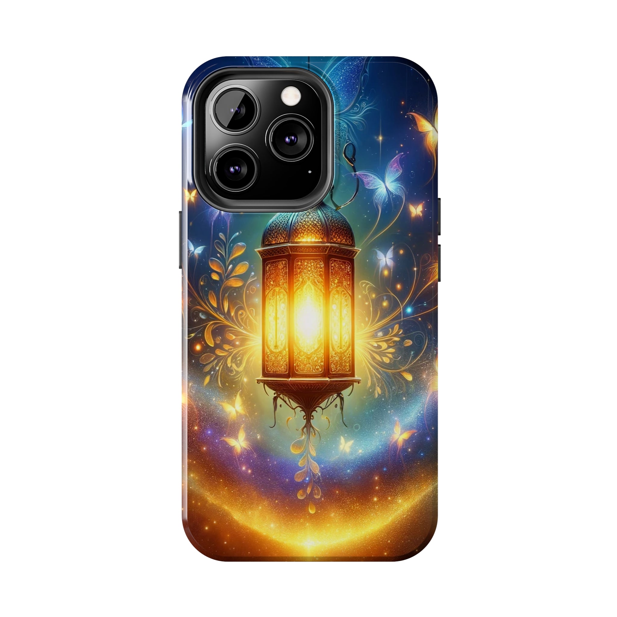 Butterflies around a lamp - Tough Phone Case