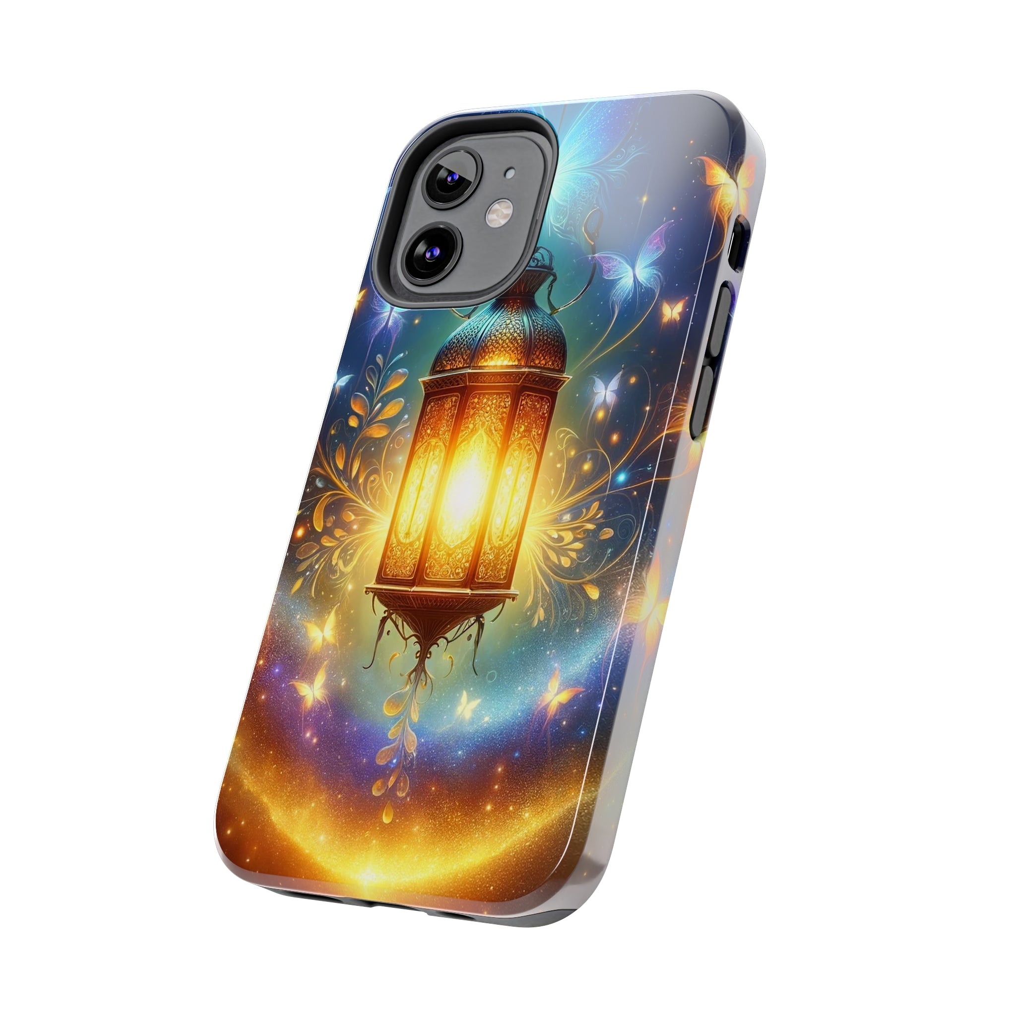 Butterflies around a lamp - Tough Phone Case