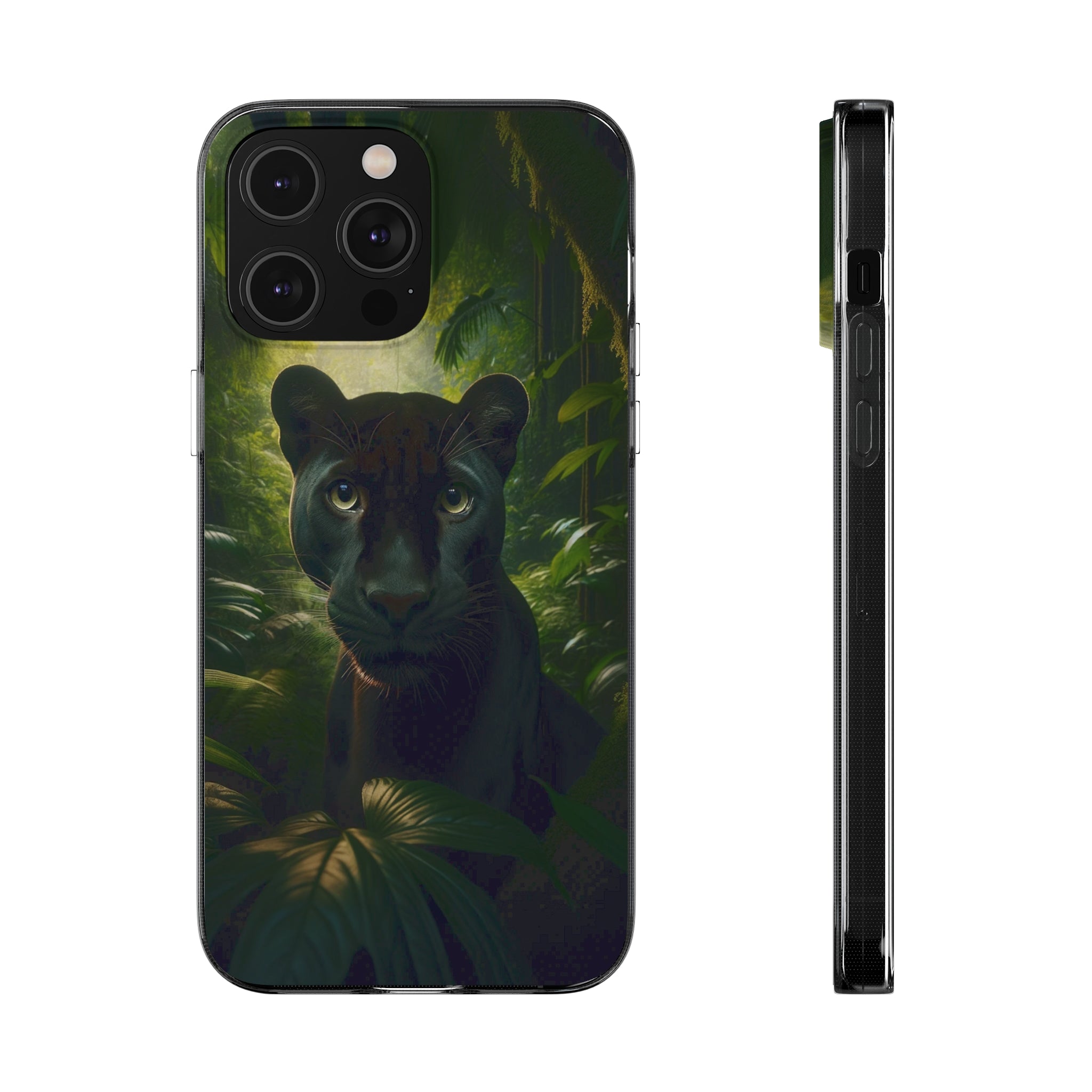 Curious Panther - Soft Phone Case