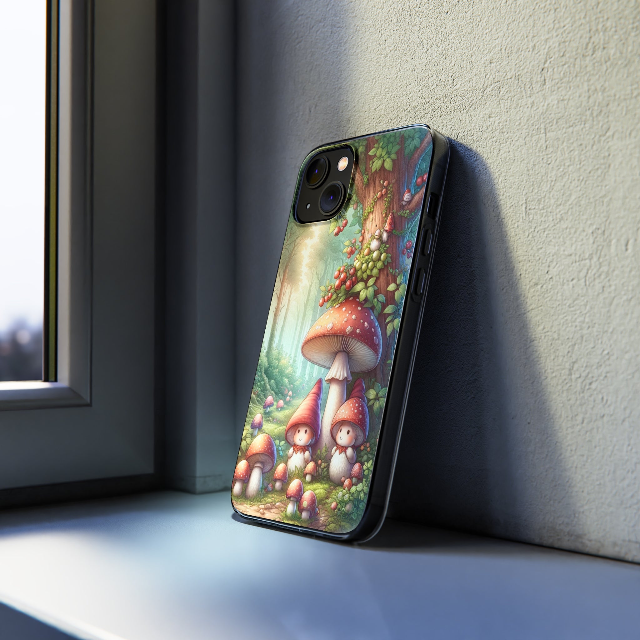 Gnomes and mushrooms - Soft Phone Case