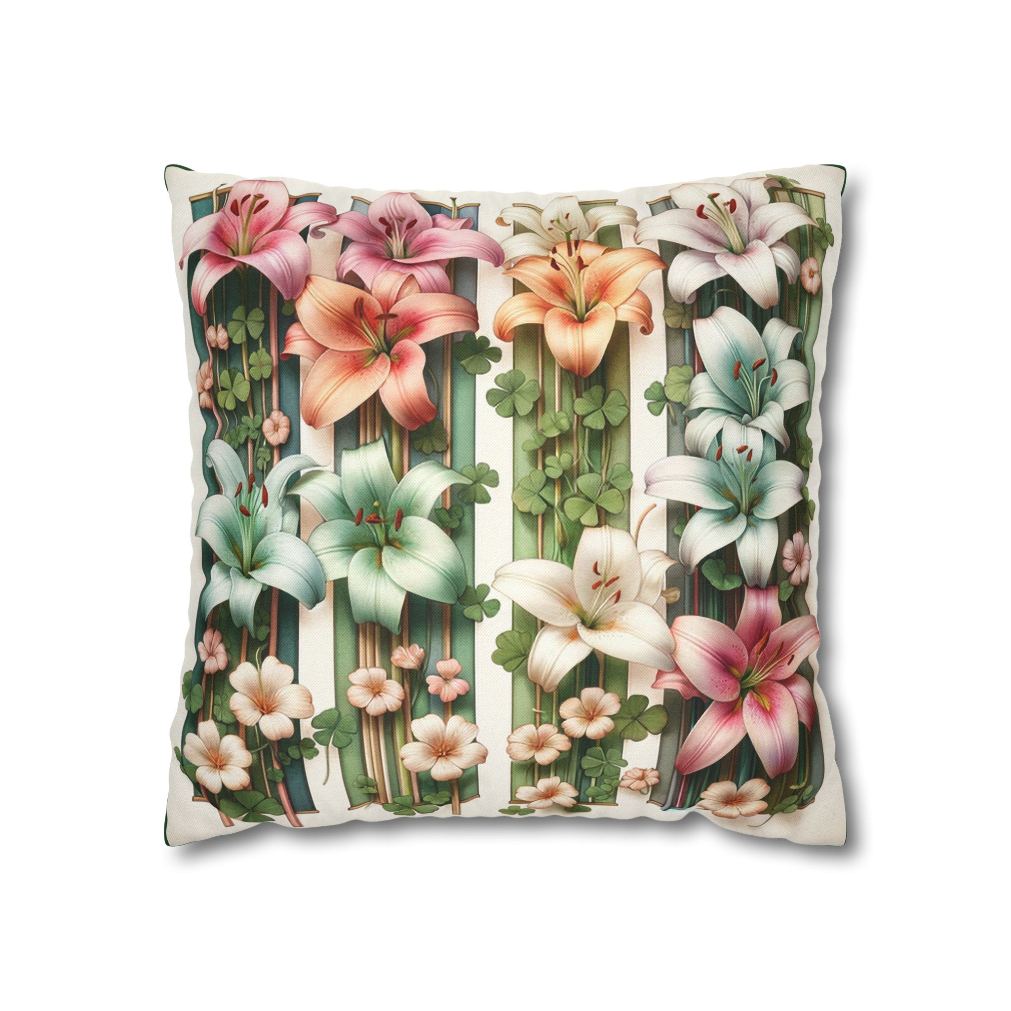 Lilies 1 - Polyester Square Pillowcase