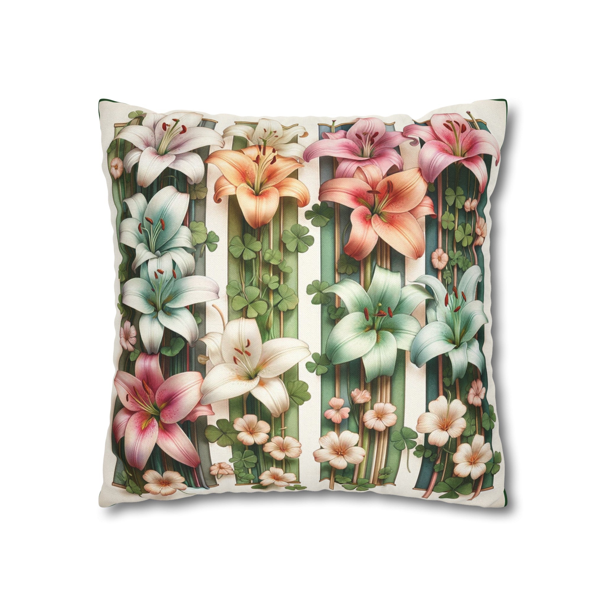 Lilies 1 - Polyester Square Pillowcase