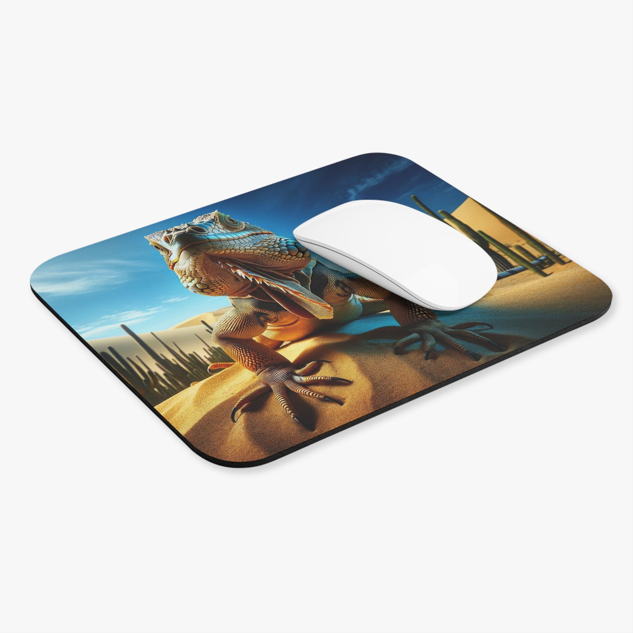 Iguana in the desert - Mouse Pad (Rectangle)