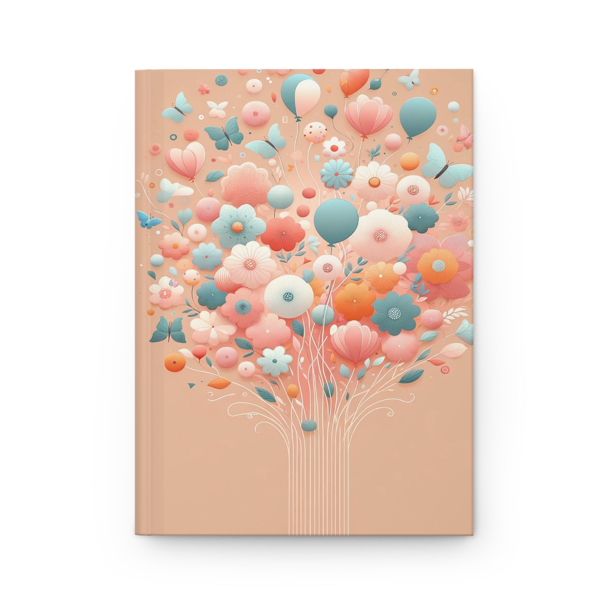 Balloons and butterflies 1 - Hardcover Notebook