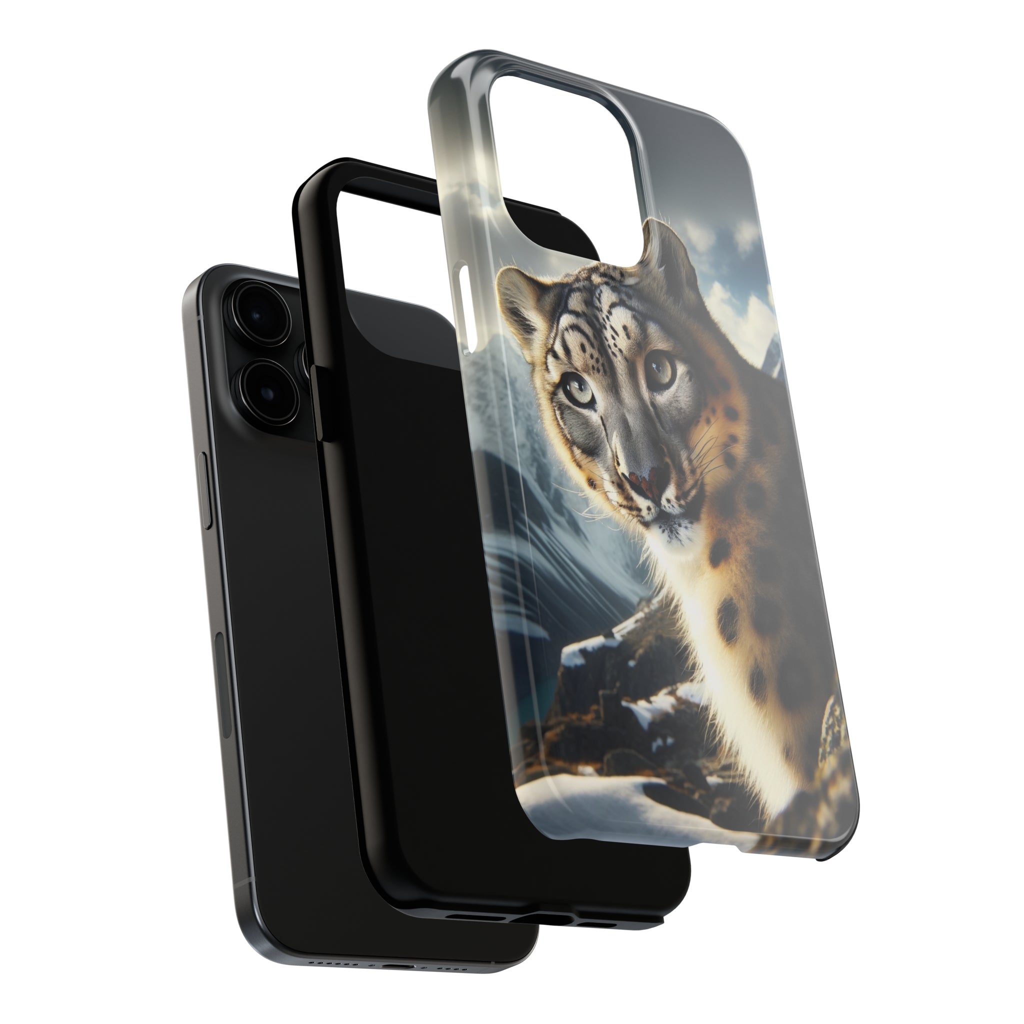 Curious Snow Leopard - Tough Phone Case